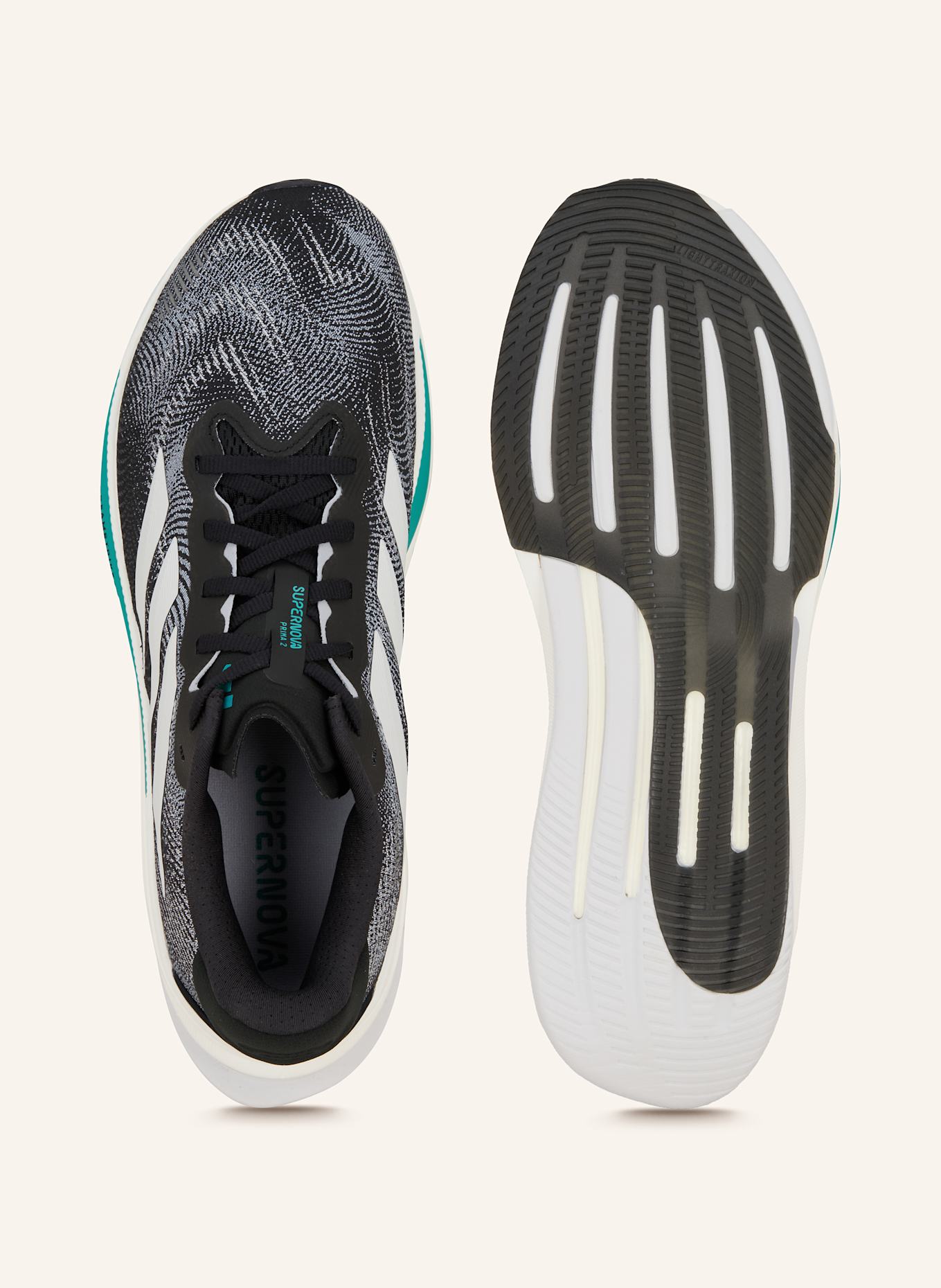 adidas SUPERNOVA PRIMA 2 SCHUH: SCHWARZ/ WEISS