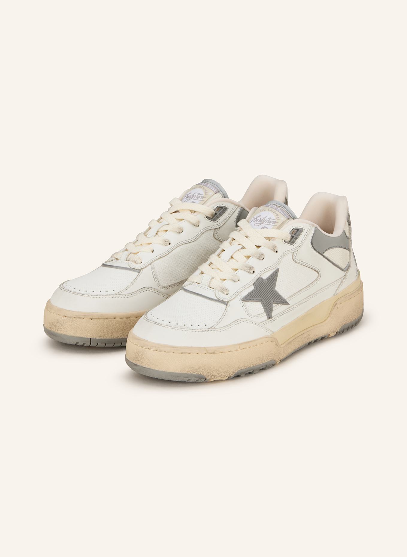 GOLDEN GOOSE Sneaker FORTY2: ECRU/ GRAU