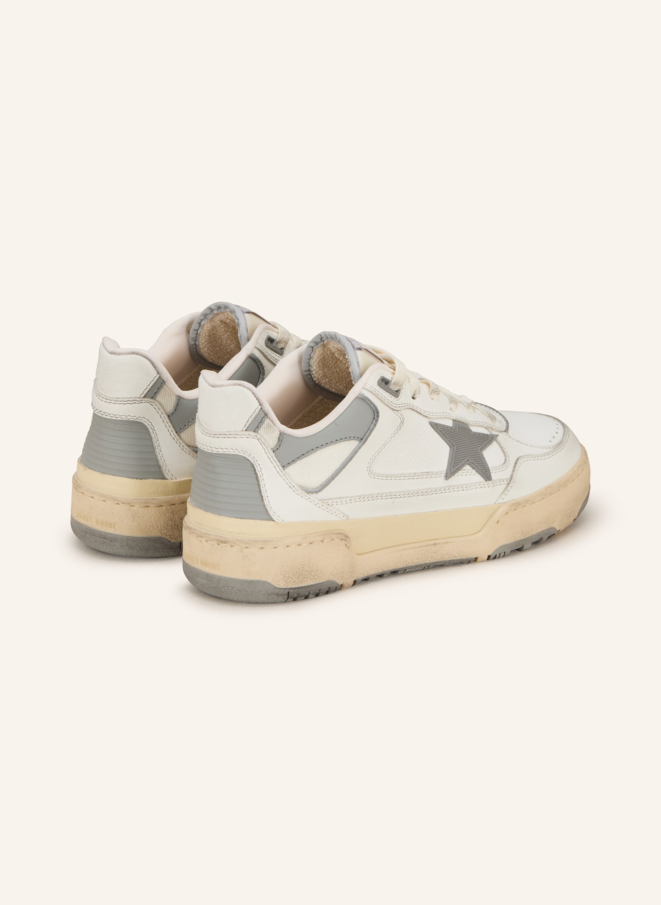 GOLDEN GOOSE Sneaker FORTY2: ECRU/ GRAU