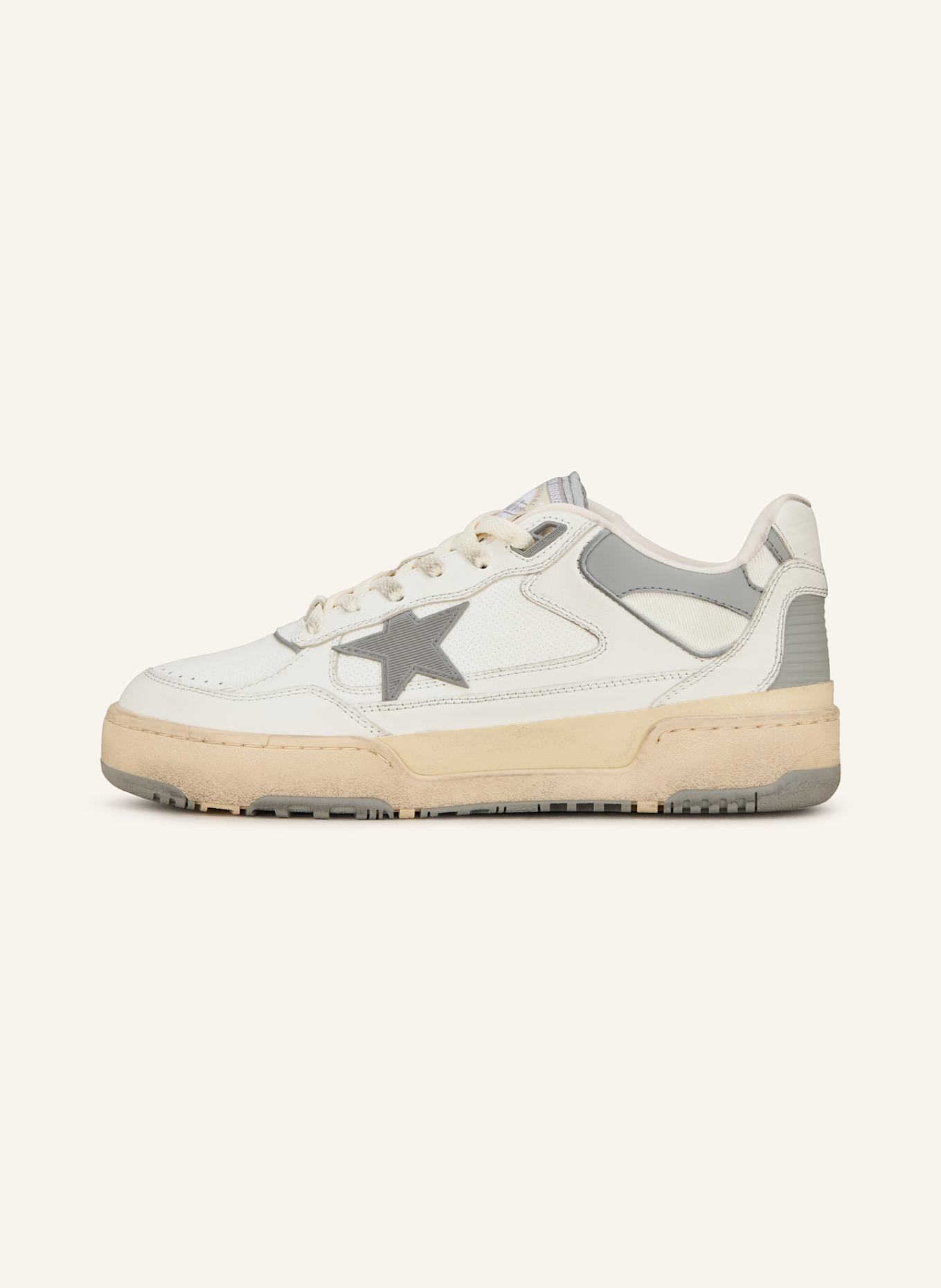 GOLDEN GOOSE Sneaker FORTY2: ECRU/ GRAU