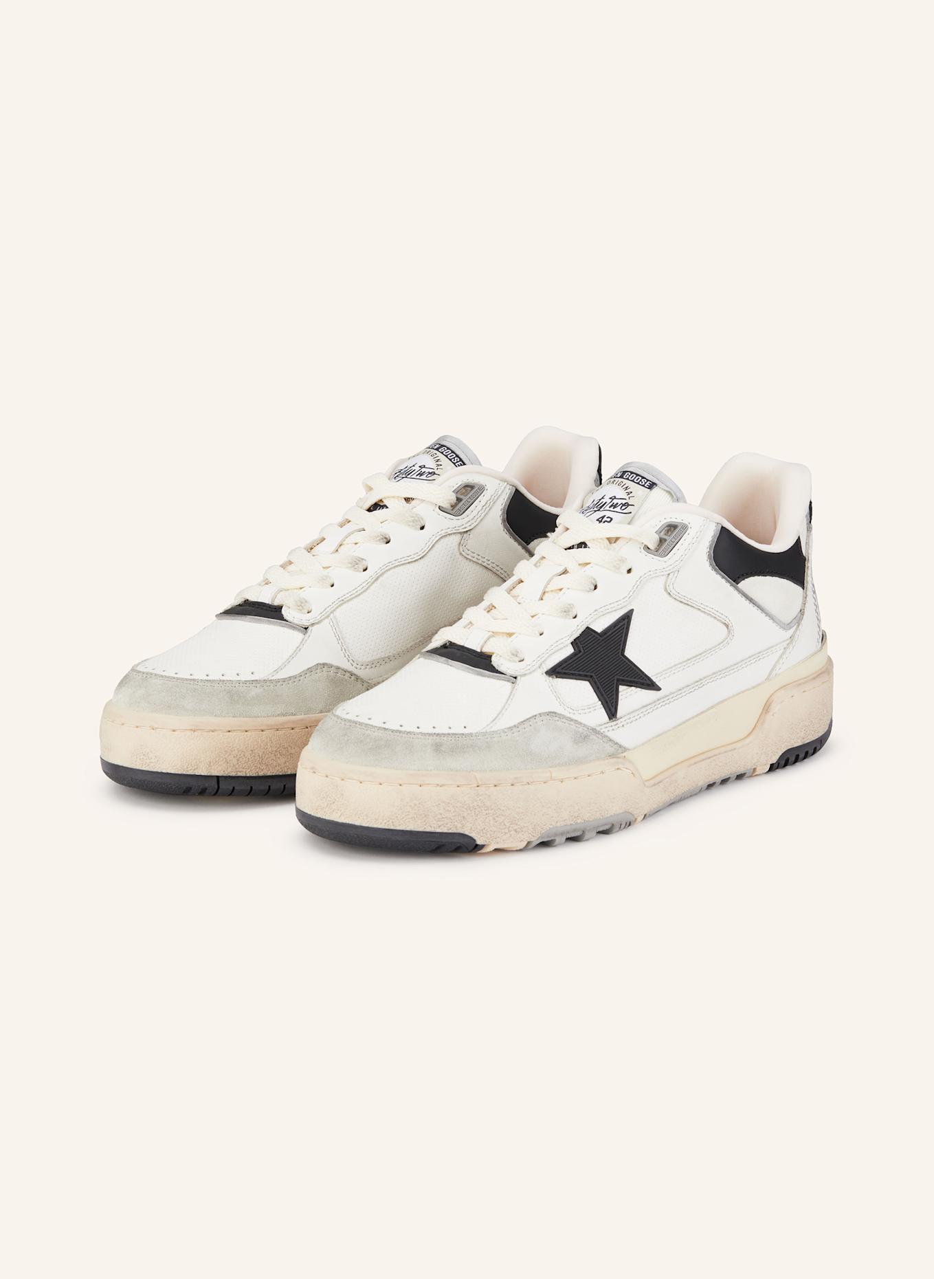 GOLDEN GOOSE Sneaker FORTY2: WEISS/ HELLGRAU/ SCHWARZ