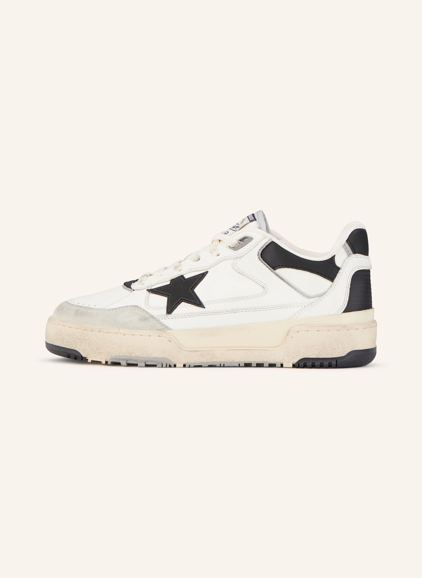 GOLDEN GOOSE Sneaker FORTY2: WEISS/ HELLGRAU/ SCHWARZ