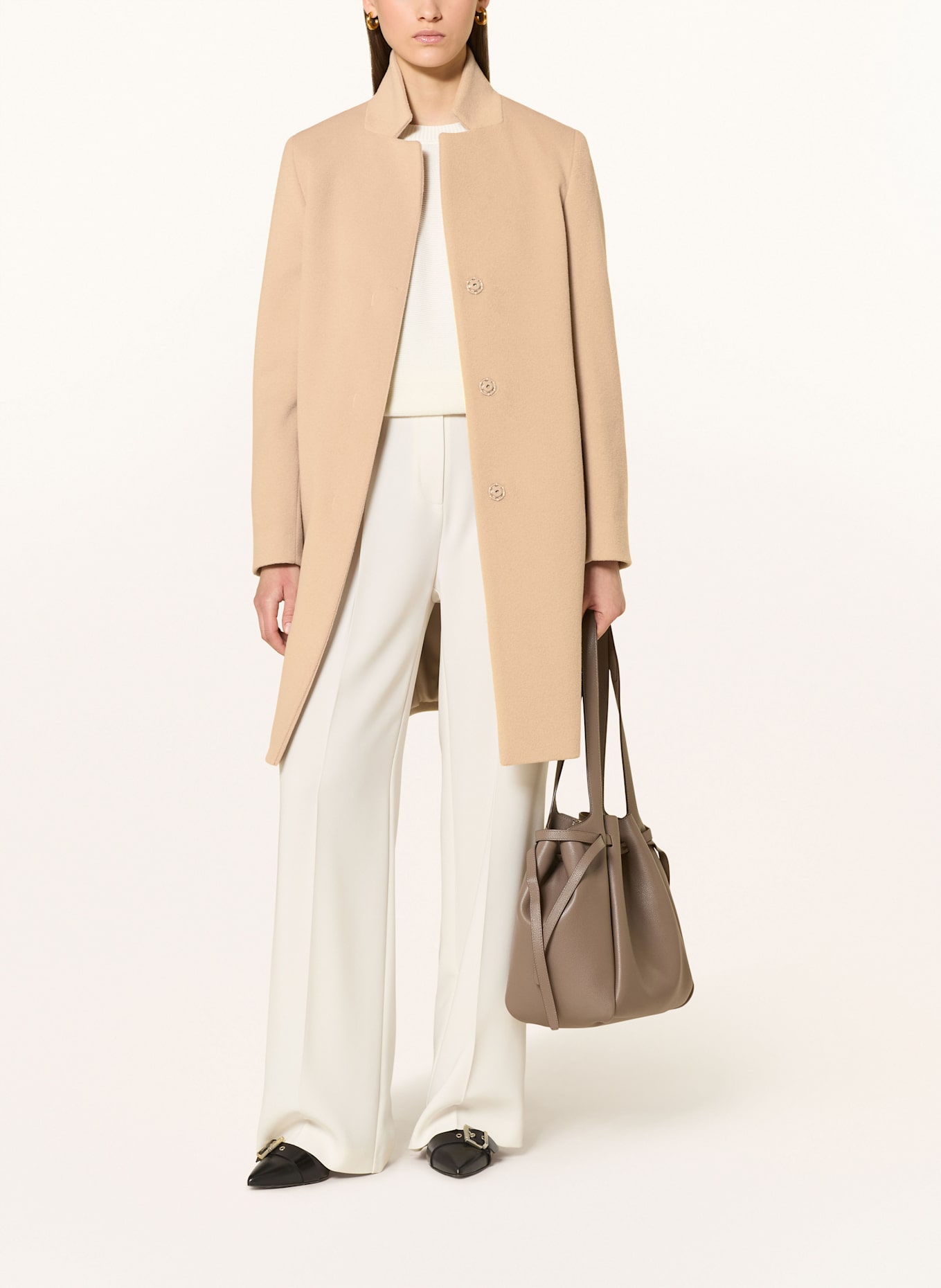 Trench coat MMBORA Wool coat: BEIGE