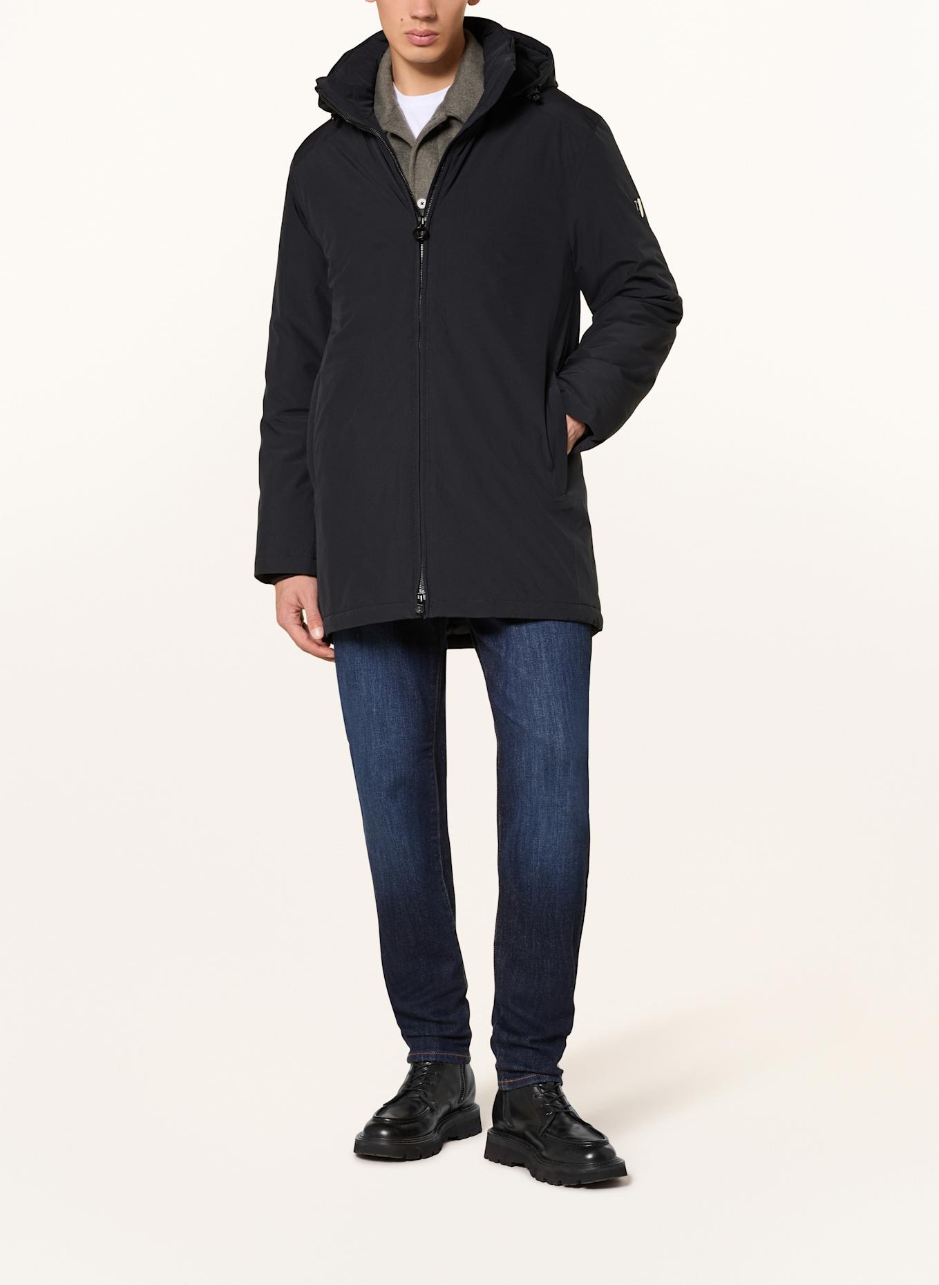 WELLENSTEYN SERPENTINE LONG parka: DARK BLUE