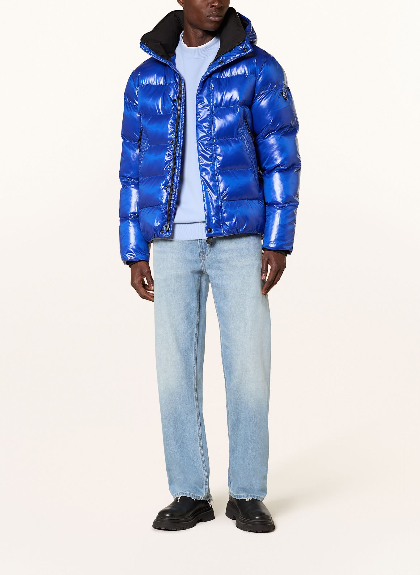 WELLENSTEYN Steppjacke NETWORD mit DUPONT™ SORONA®-Isolierung: NEONBLAU