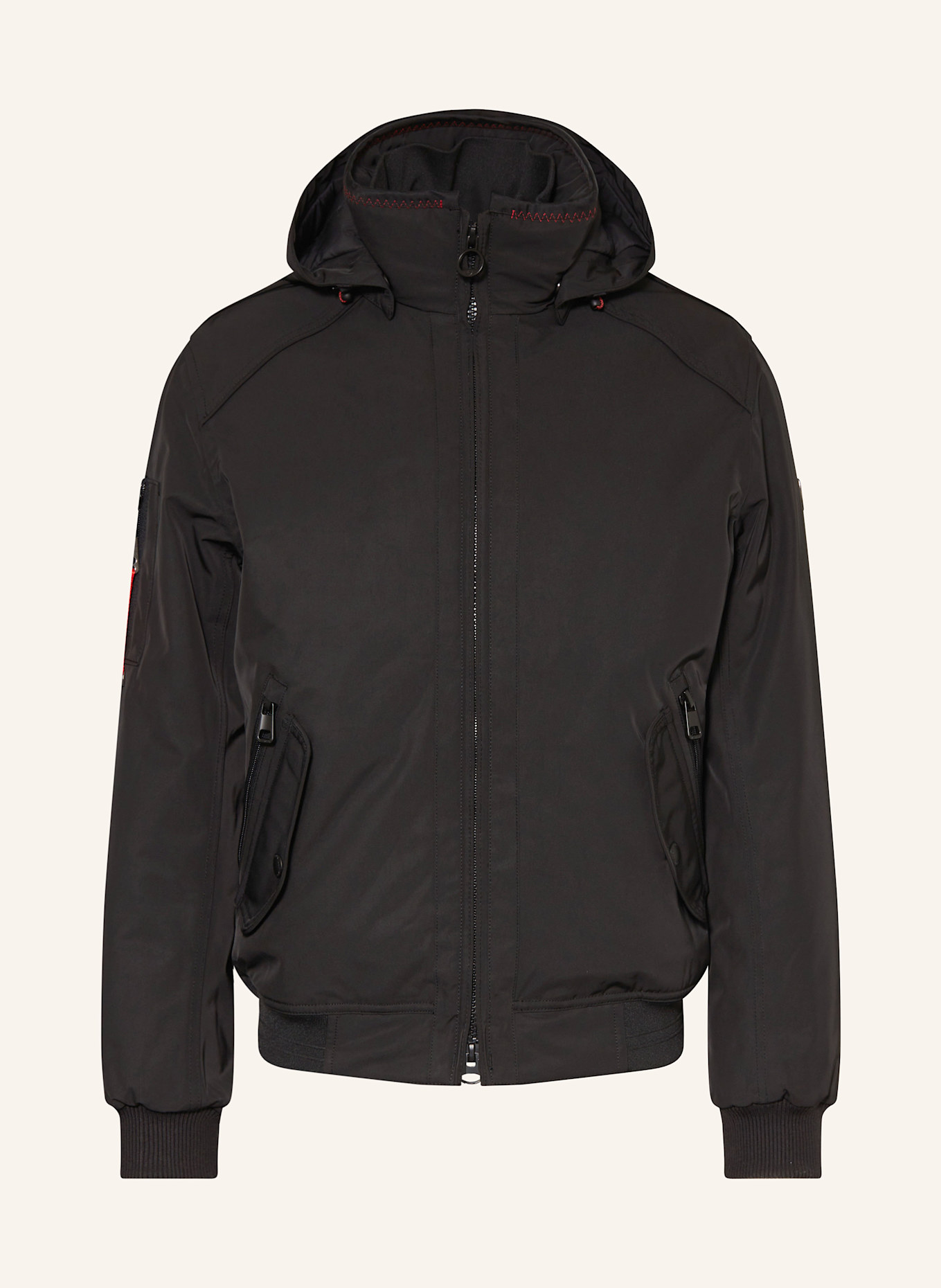 WELLENSTEYN Jacke CICERO mit abnehmbarer Kapuze: SCHWARZ