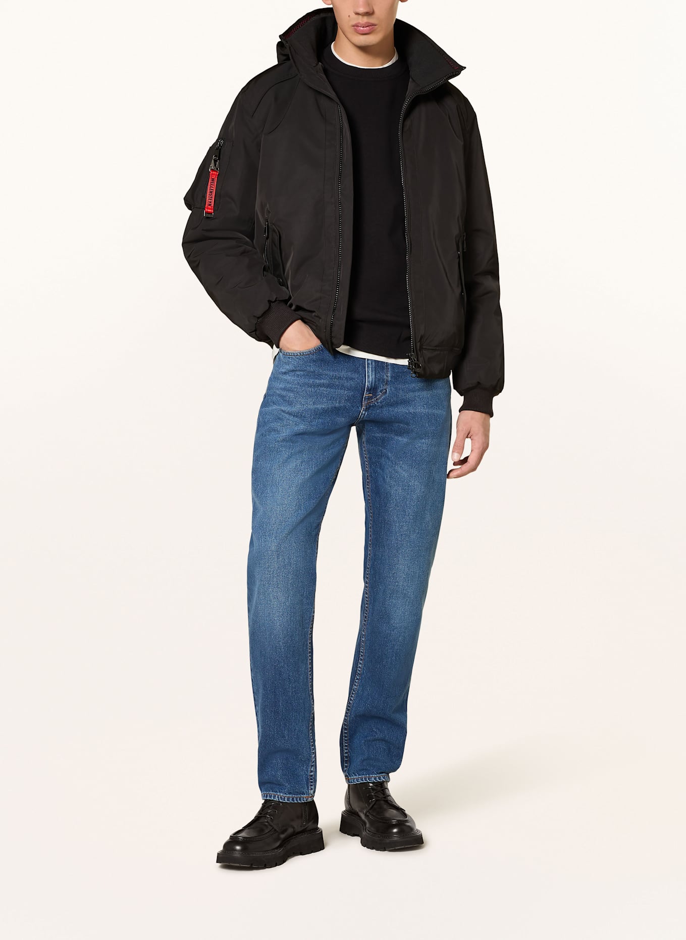 WELLENSTEYN Jacke CICERO mit abnehmbarer Kapuze: SCHWARZ