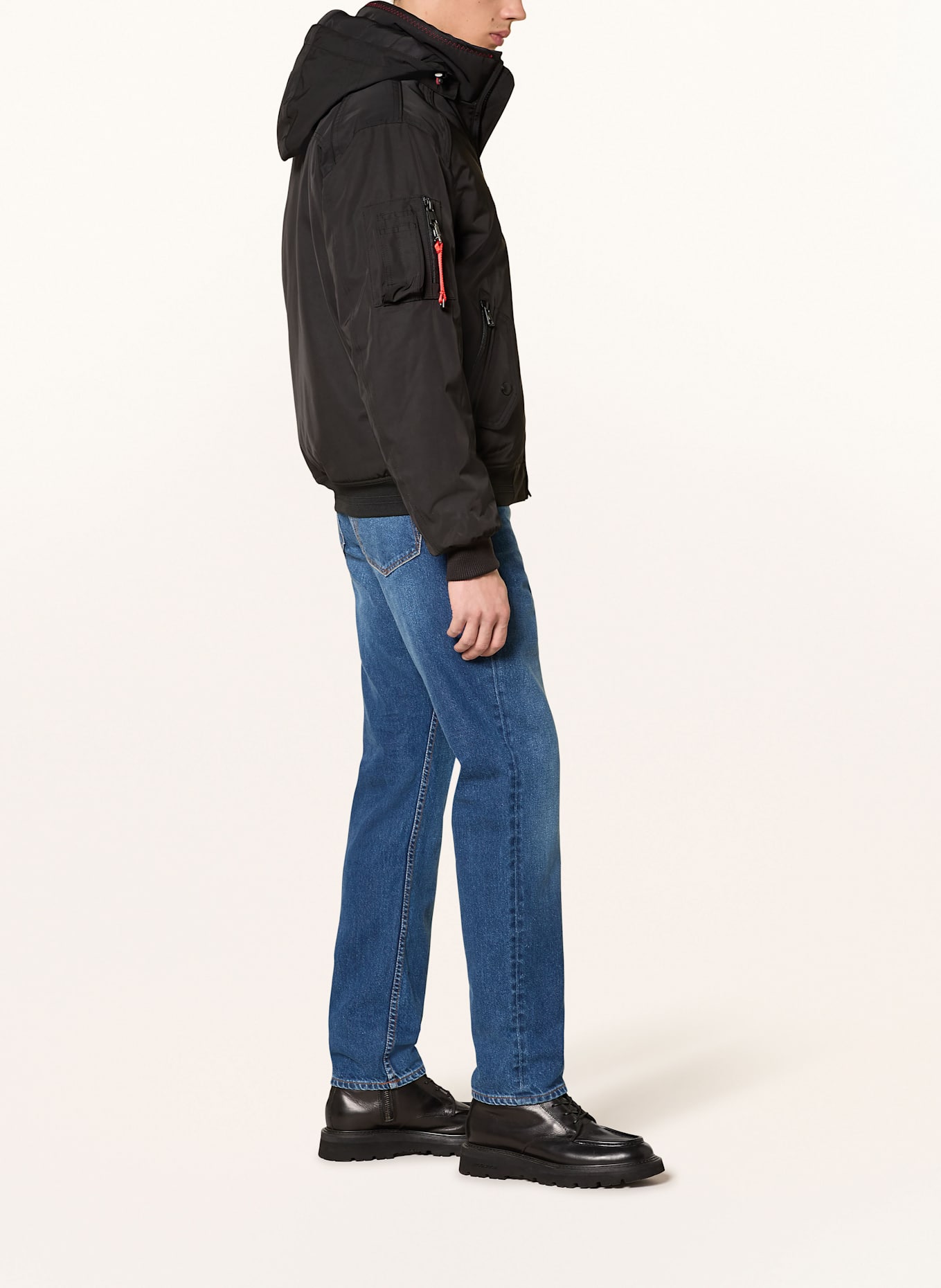 WELLENSTEYN Jacke CICERO mit abnehmbarer Kapuze: SCHWARZ