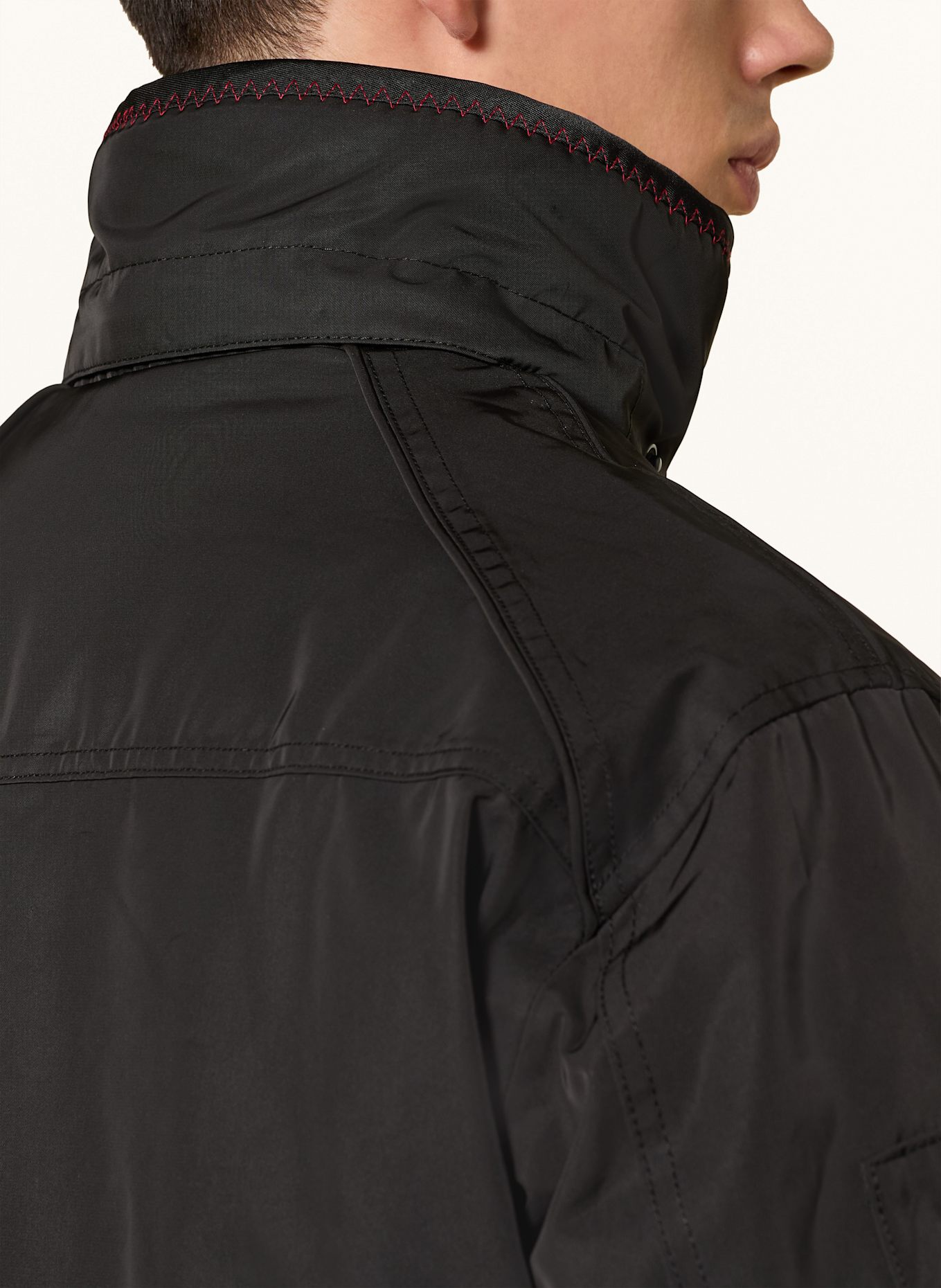 WELLENSTEYN Jacke CICERO mit abnehmbarer Kapuze: SCHWARZ