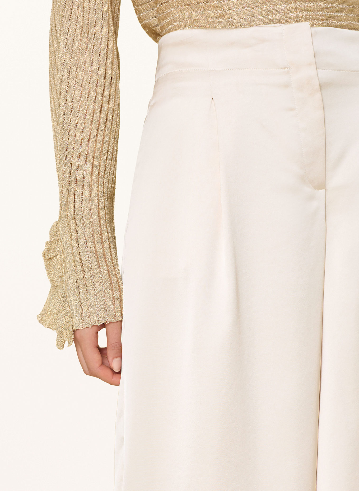 LIU JO Satinhose: ECRU