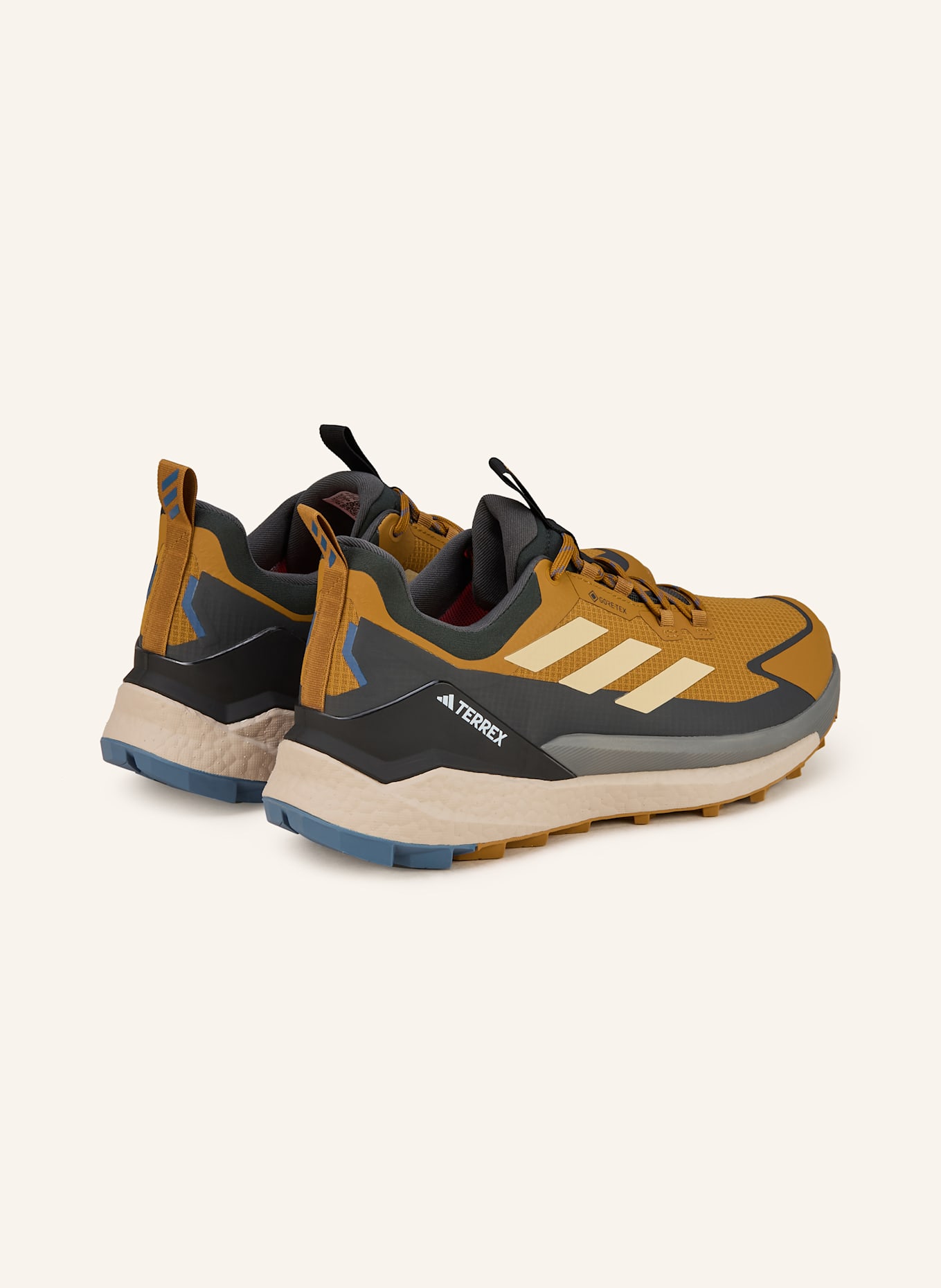 adidas TERREX Wanderschuhe FREE HIKER 2 LOW GTX: COGNAC/ DUNKELGRAU