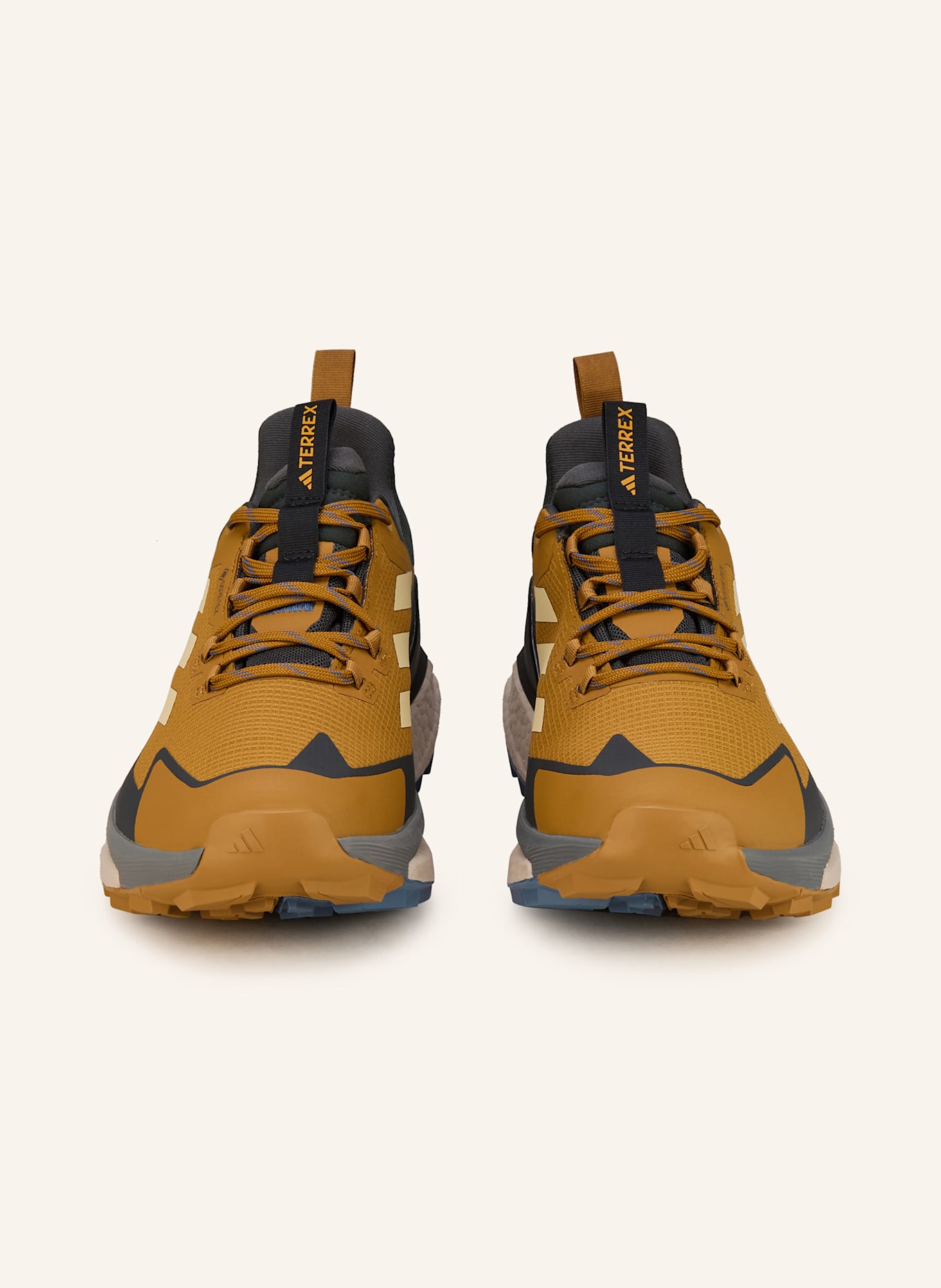 adidas TERREX Wanderschuhe FREE HIKER 2 LOW GTX: COGNAC/ DUNKELGRAU