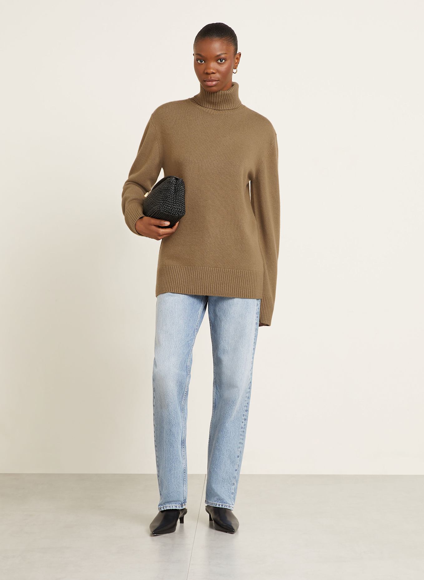 TOTEME Rollkragenpullover aus Cashmere: BRAUN