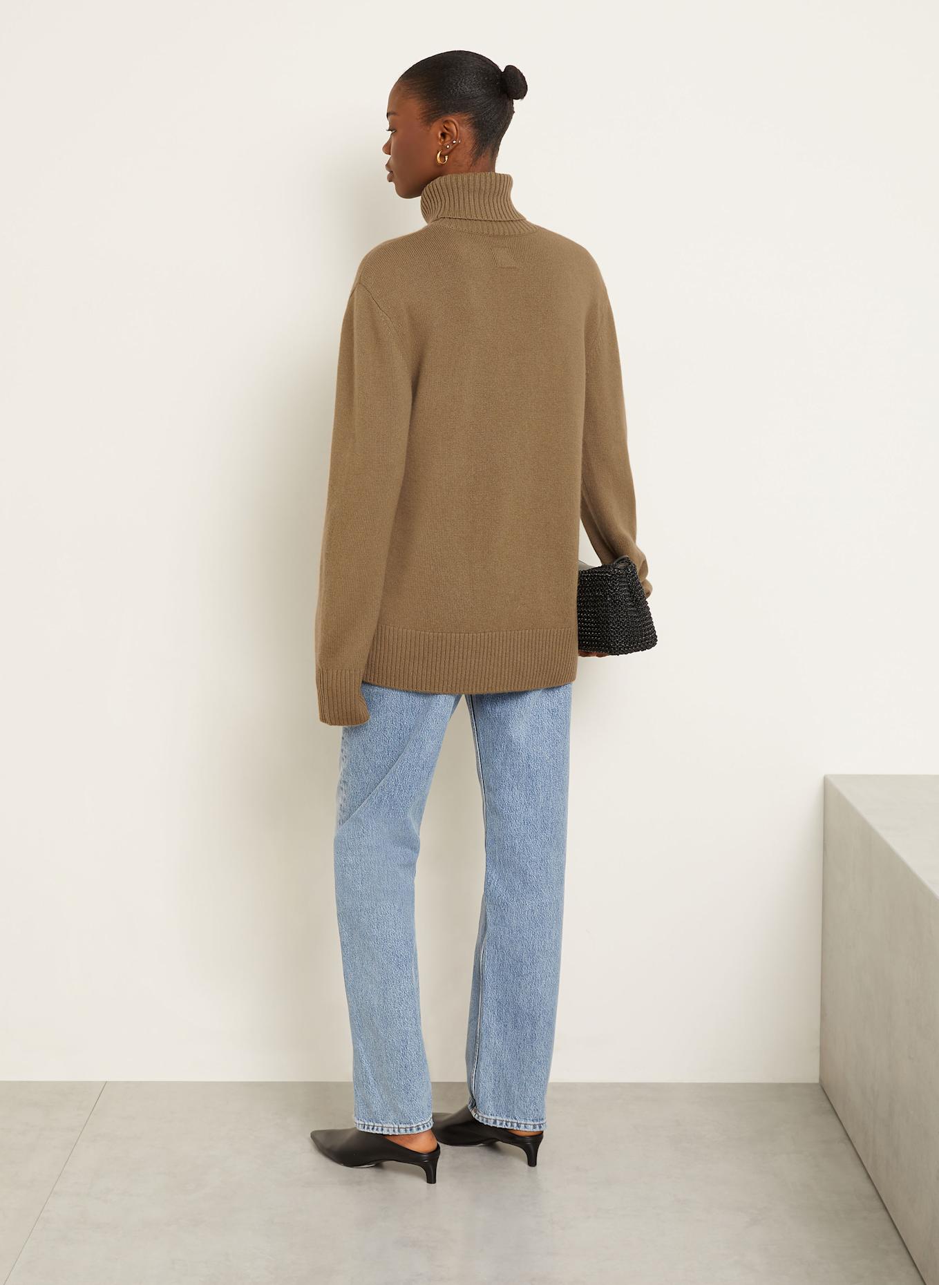 TOTEME Rollkragenpullover aus Cashmere: BRAUN