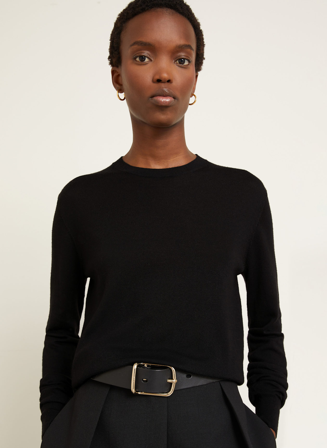 TOTEME Pullover: SCHWARZ