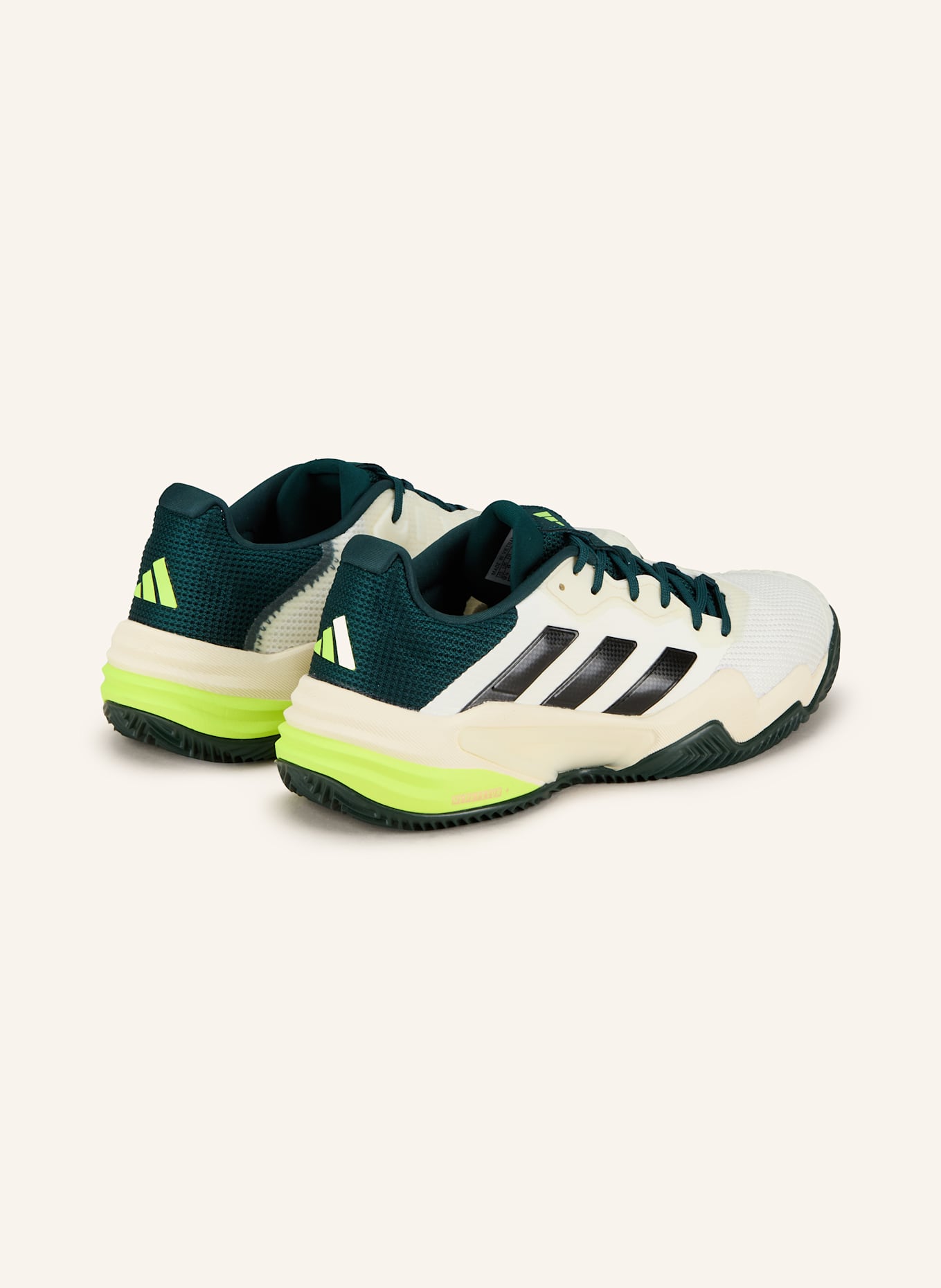 adidas Tennisschuhe BARRICADE 13 CLAY: WEISS/ SCHWARZ/ NEONGELB