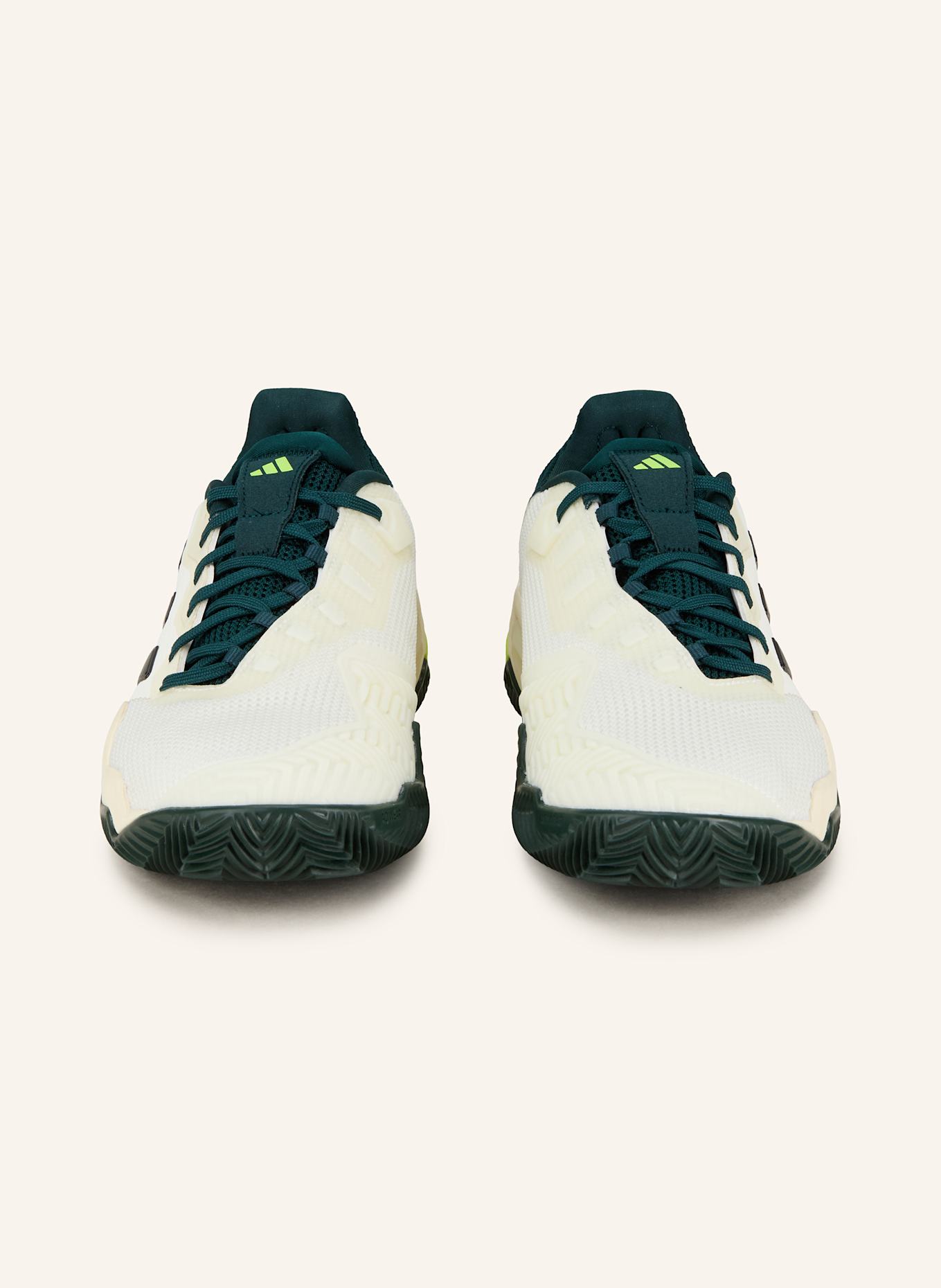 adidas Tennisschuhe BARRICADE 13 CLAY: WEISS/ SCHWARZ/ NEONGELB