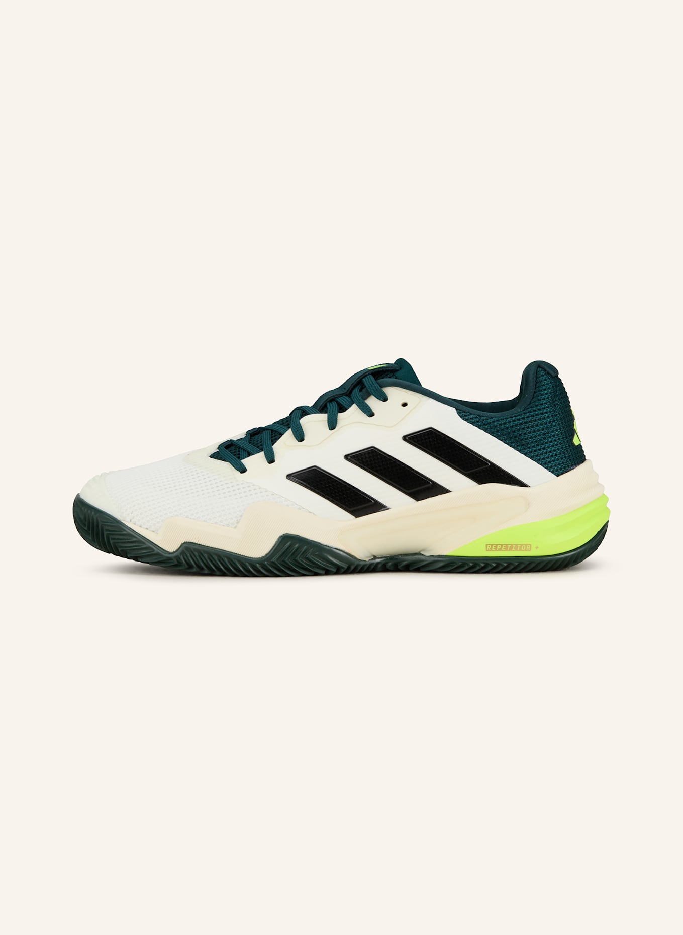 adidas Tennisschuhe BARRICADE 13 CLAY: WEISS/ SCHWARZ/ NEONGELB