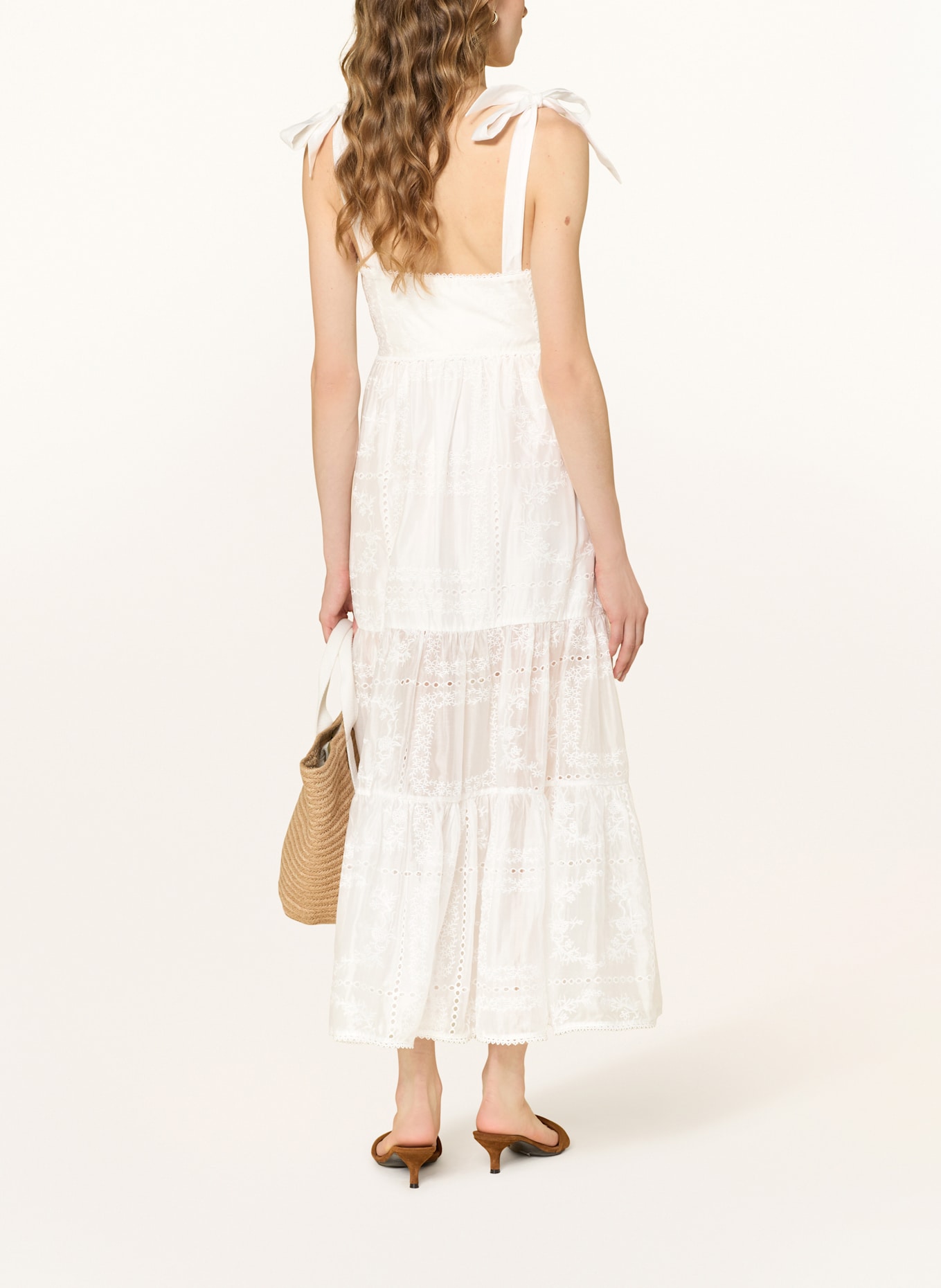 MALINA Kleid ADRI aus Lochspitze: WEISS