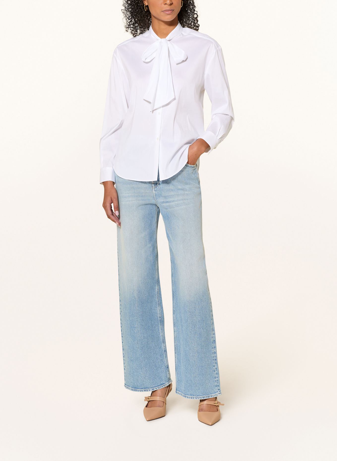 JOOP! Schluppenbluse BERNARDA: WEISS