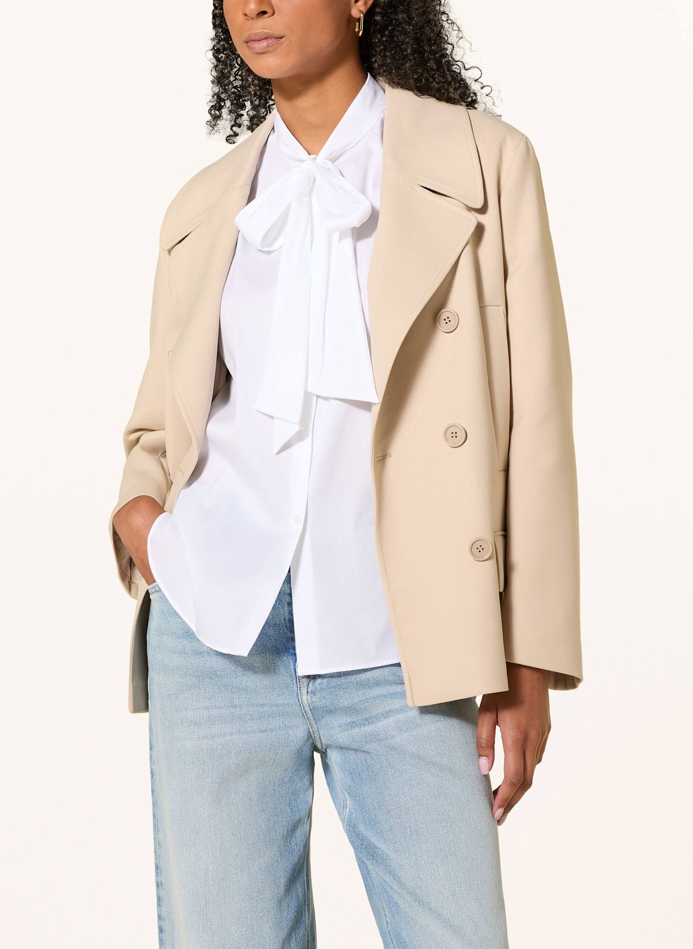 JOOP! Schluppenbluse BERNARDA: WEISS