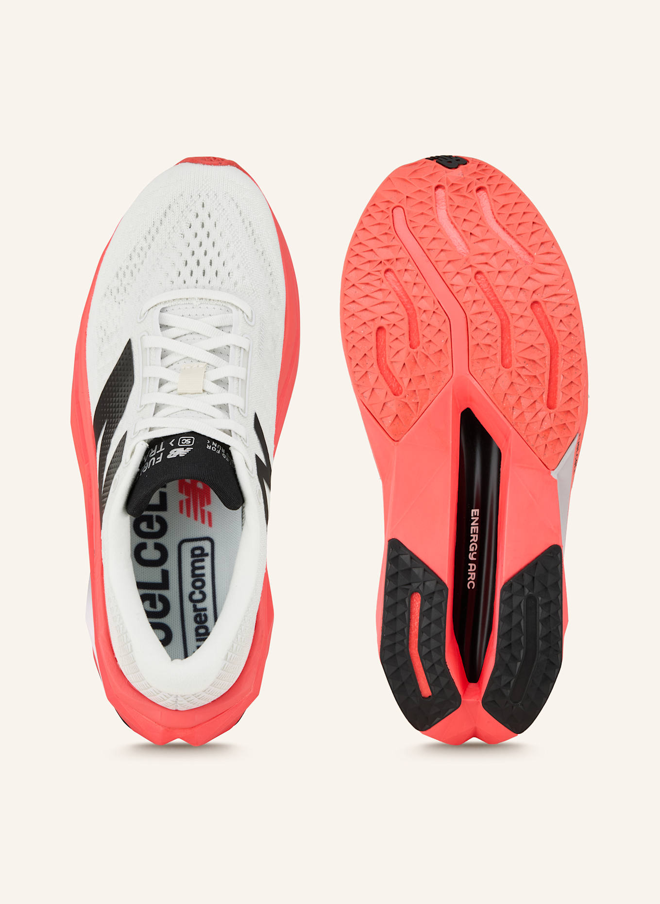 new balance Laufschuhe FUELCELL SUPERCOMP V3: HELLGRAU/ ROT