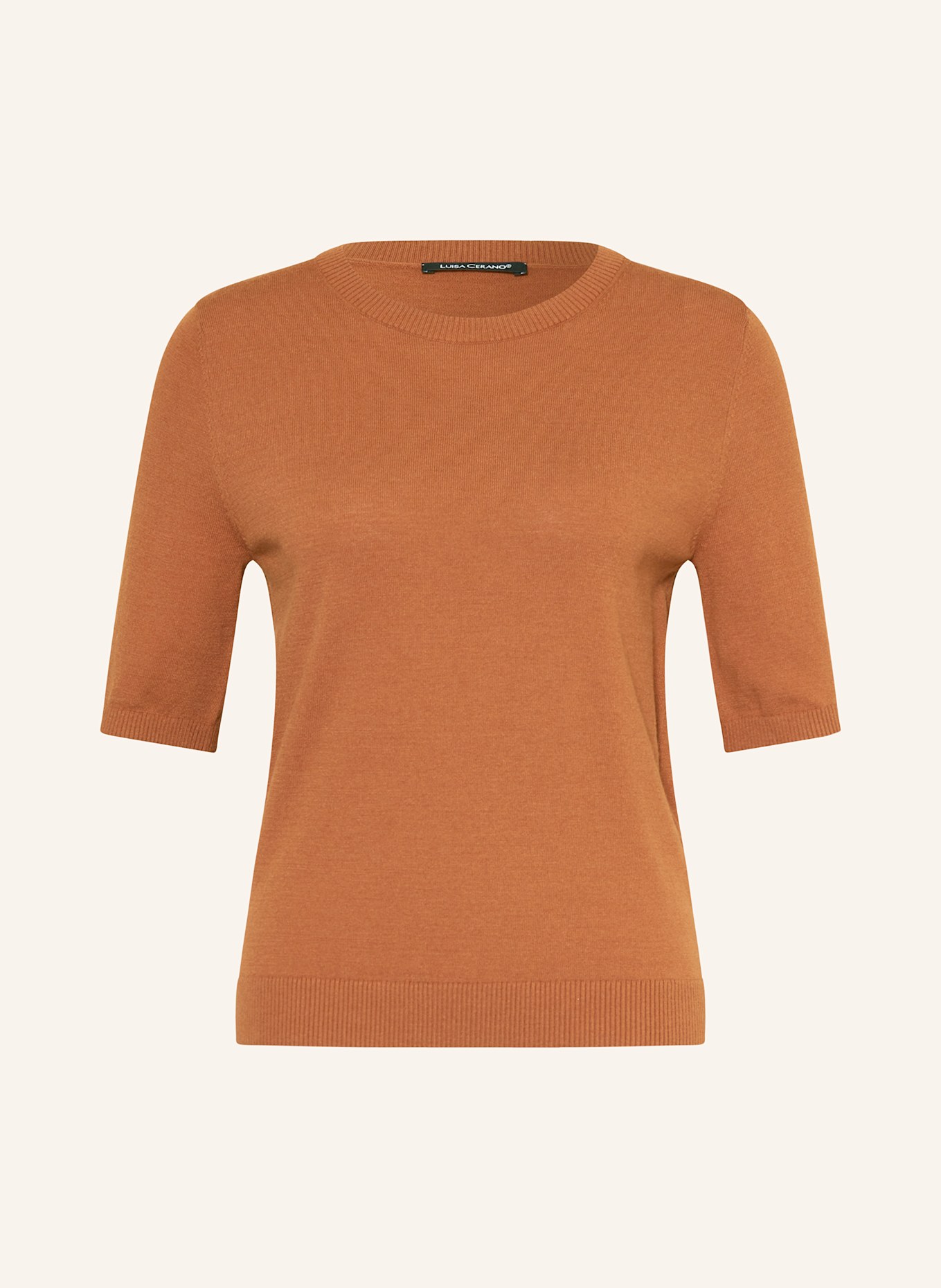 LUISA CERANO Strickshirt: DUNKELORANGE