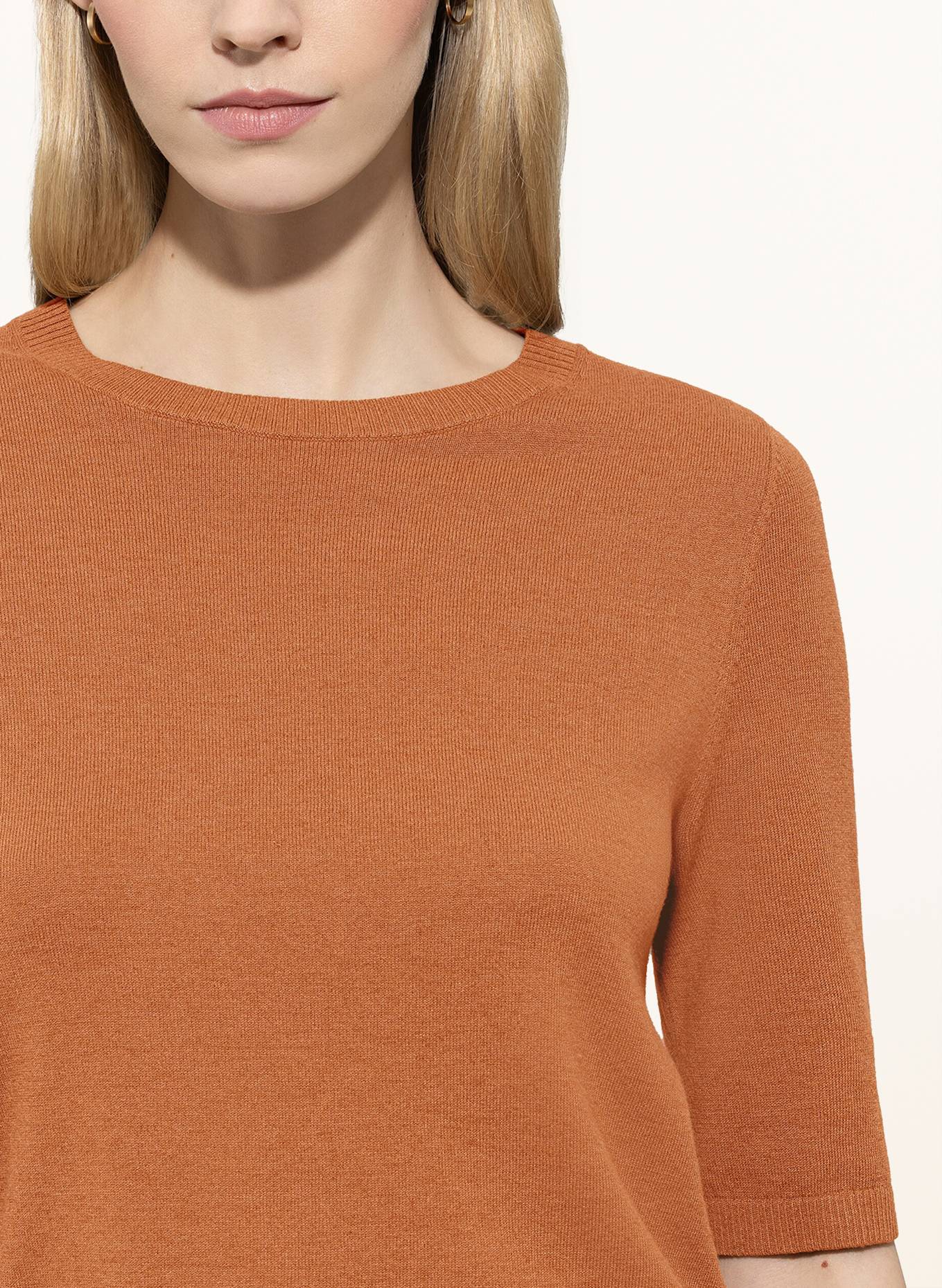 LUISA CERANO Strickshirt: DUNKELORANGE