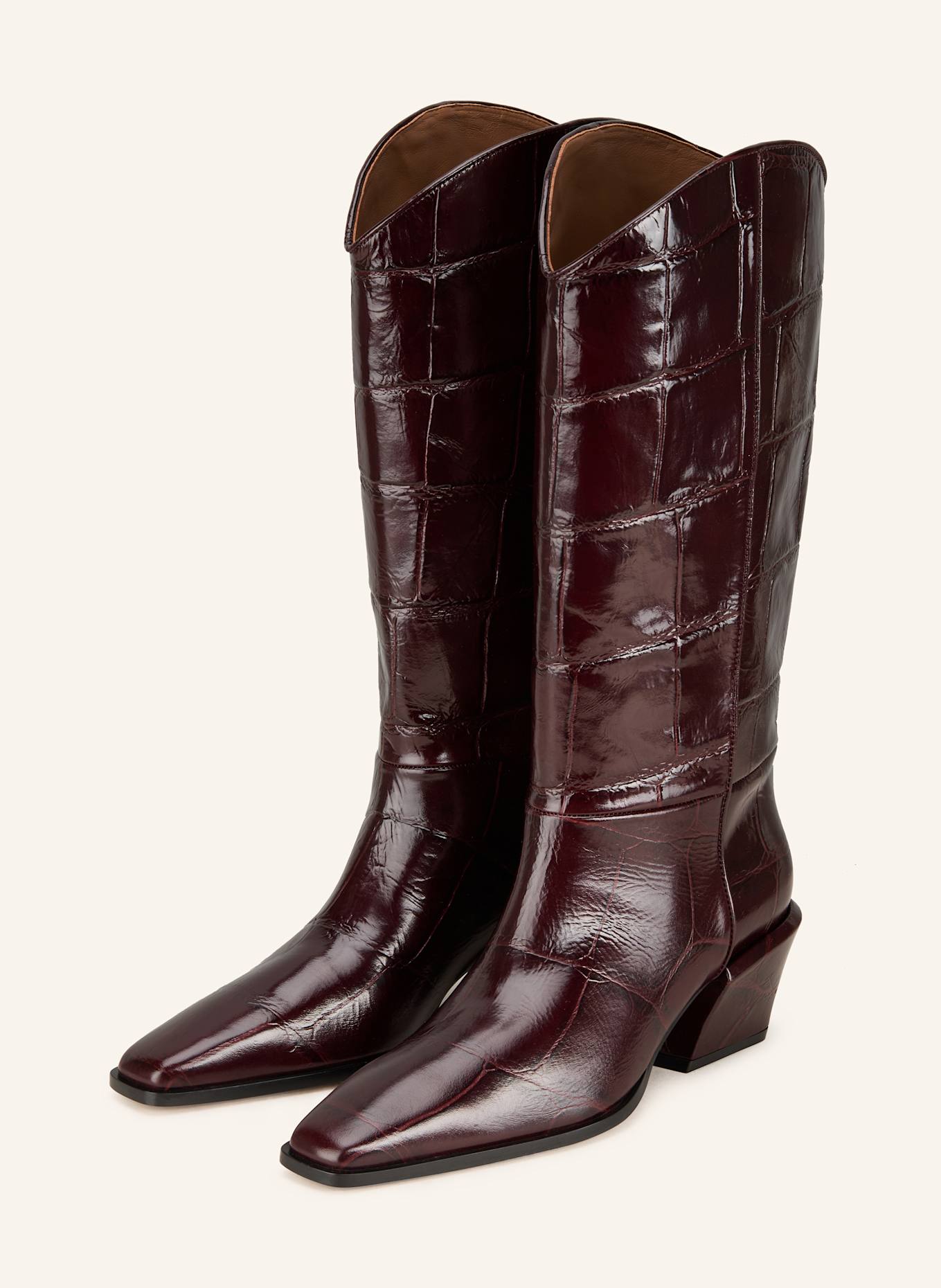 PARIS TEXAS Stiefel BETTINA BOOT 50: DUNKELROT