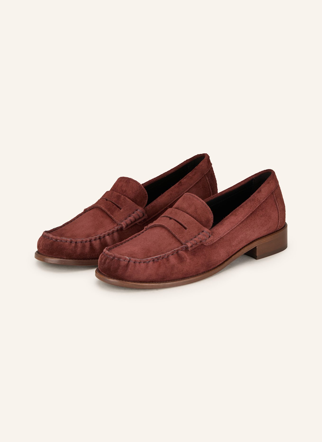PARIS TEXAS Penny-Loafer DYLAN: DUNKELROT