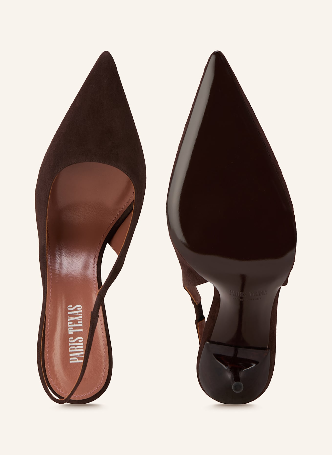 PARIS TEXAS Slingpumps LIDIA: DUNKELBRAUN