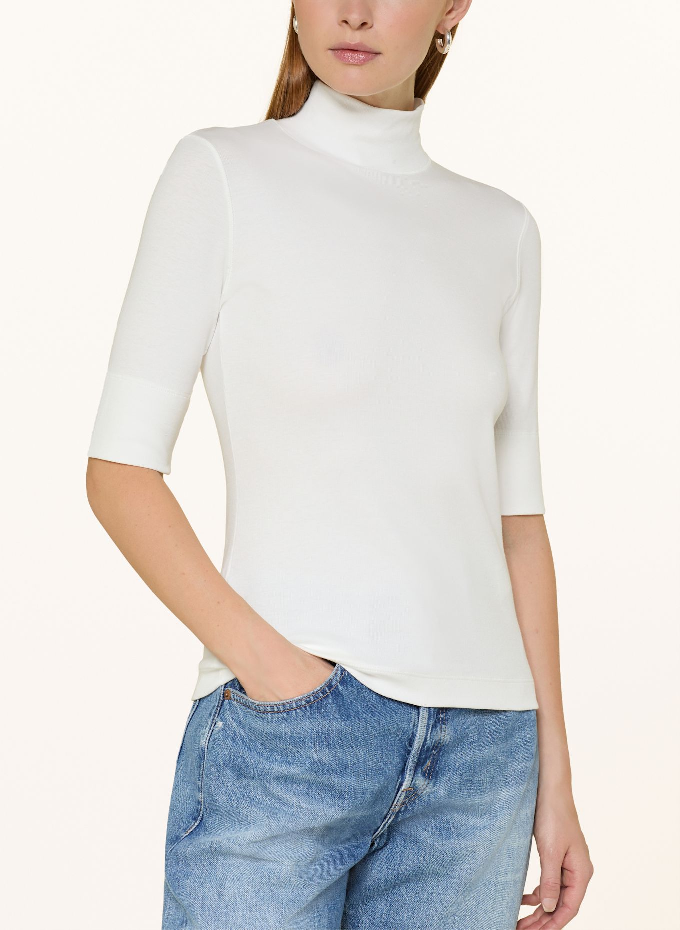 MARC CAIN Shirt with 3/4 sleeves: CREAM