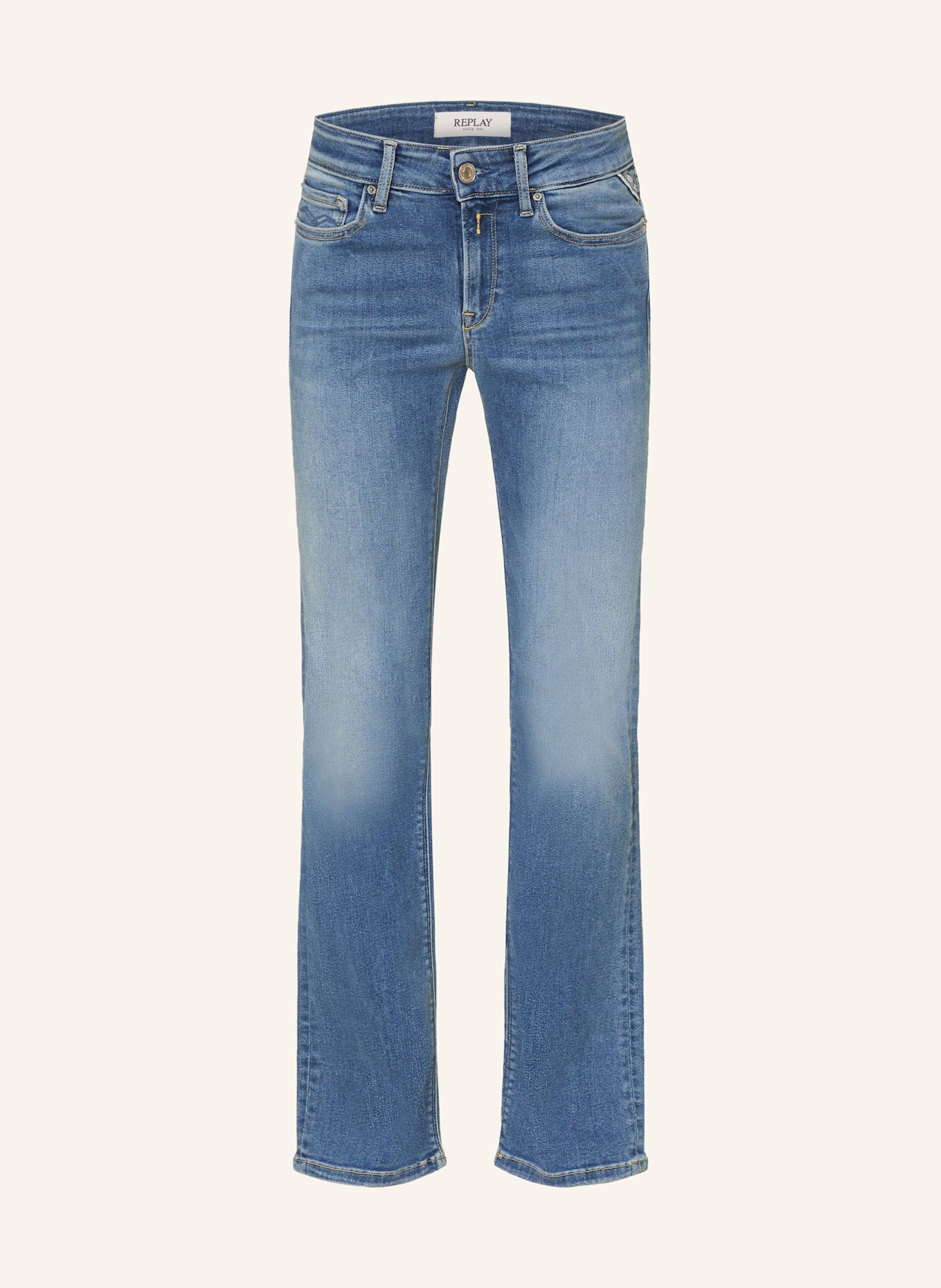 REPLAY Bootcut Jeans NEW LUZ: 009 MEDIUM BLUE