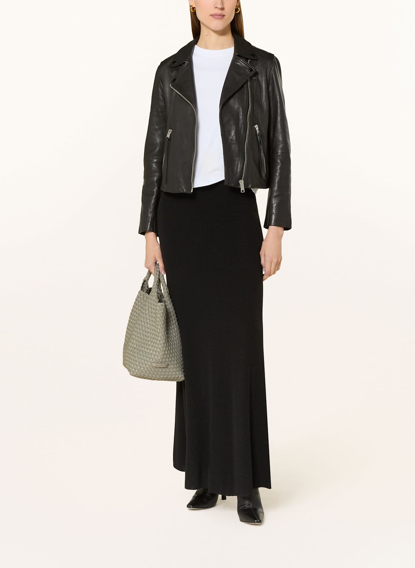 Naghedi Handbag ST BARTHS MEDIUM with pouch: LIGHT GREEN