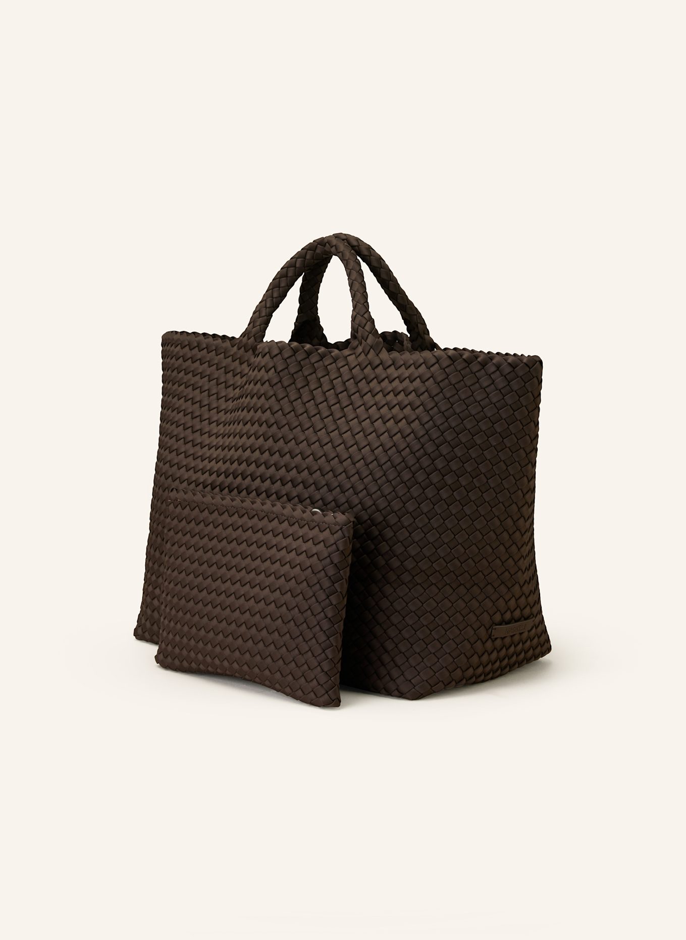 Naghedi Handbag ST BARTHS LARGE with pouch: DARK BROWN