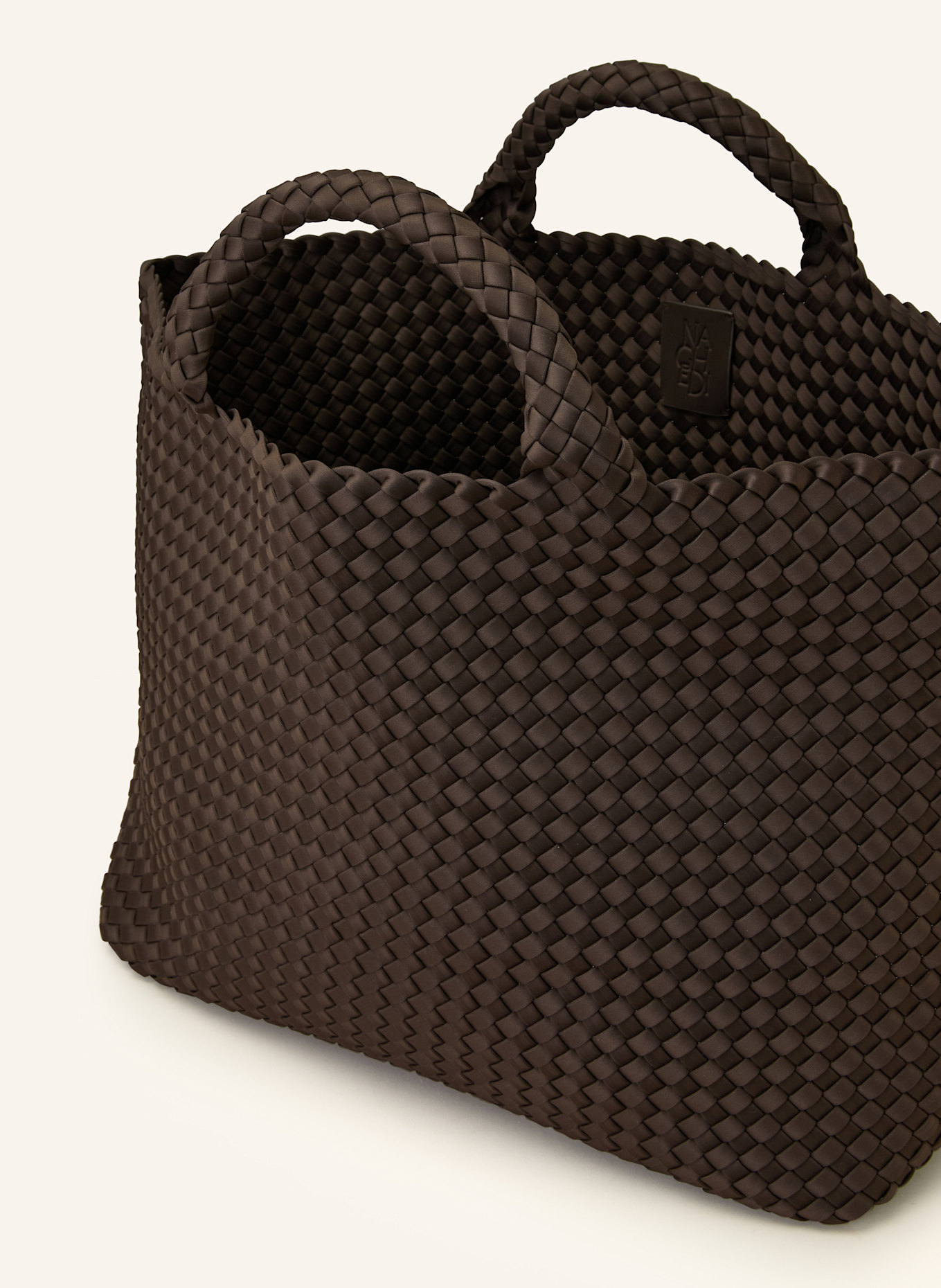 Naghedi Handbag ST BARTHS LARGE with pouch: DARK BROWN