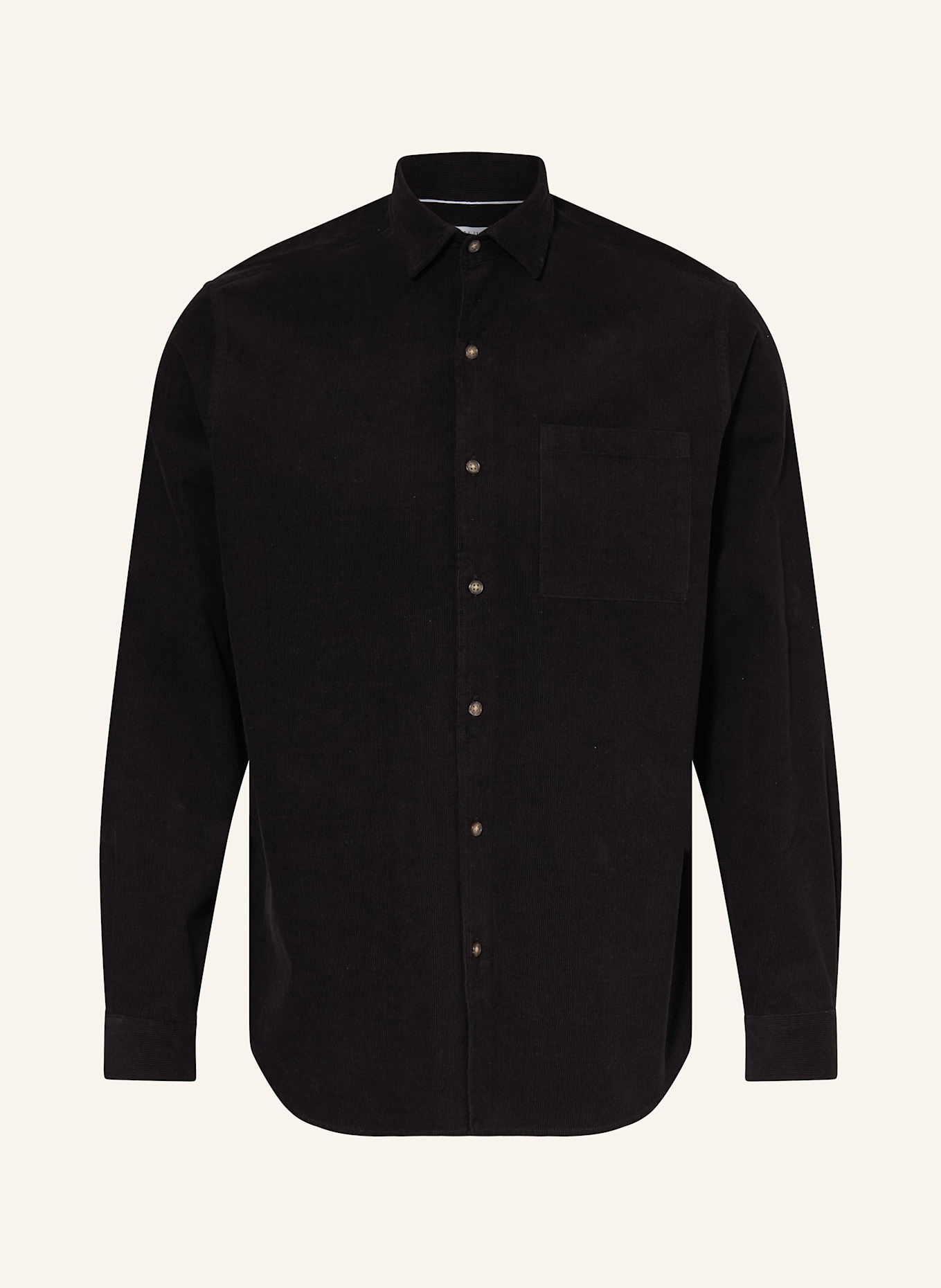 PAUL Cordhemd Comfort Fit: SCHWARZ