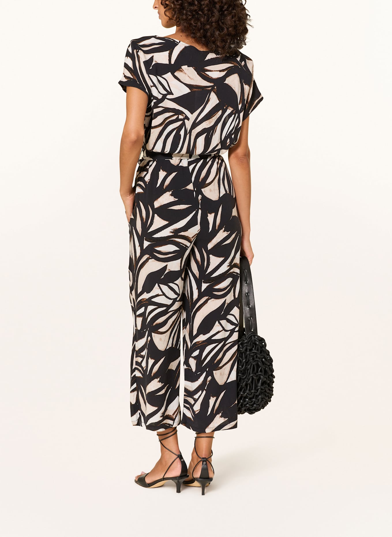 BETTY&CO Jumpsuit: SCHWARZ / BEIGE