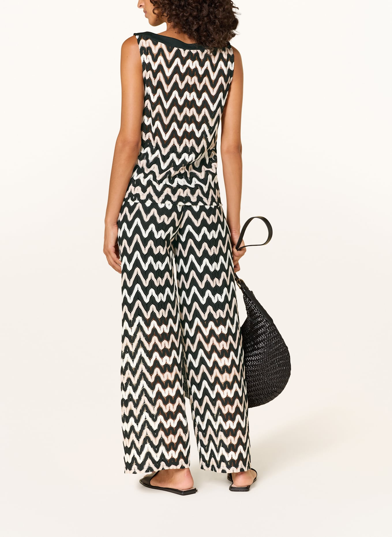 BETTY&CO Top: SCHWARZ / HELLBRAUN / WEISS