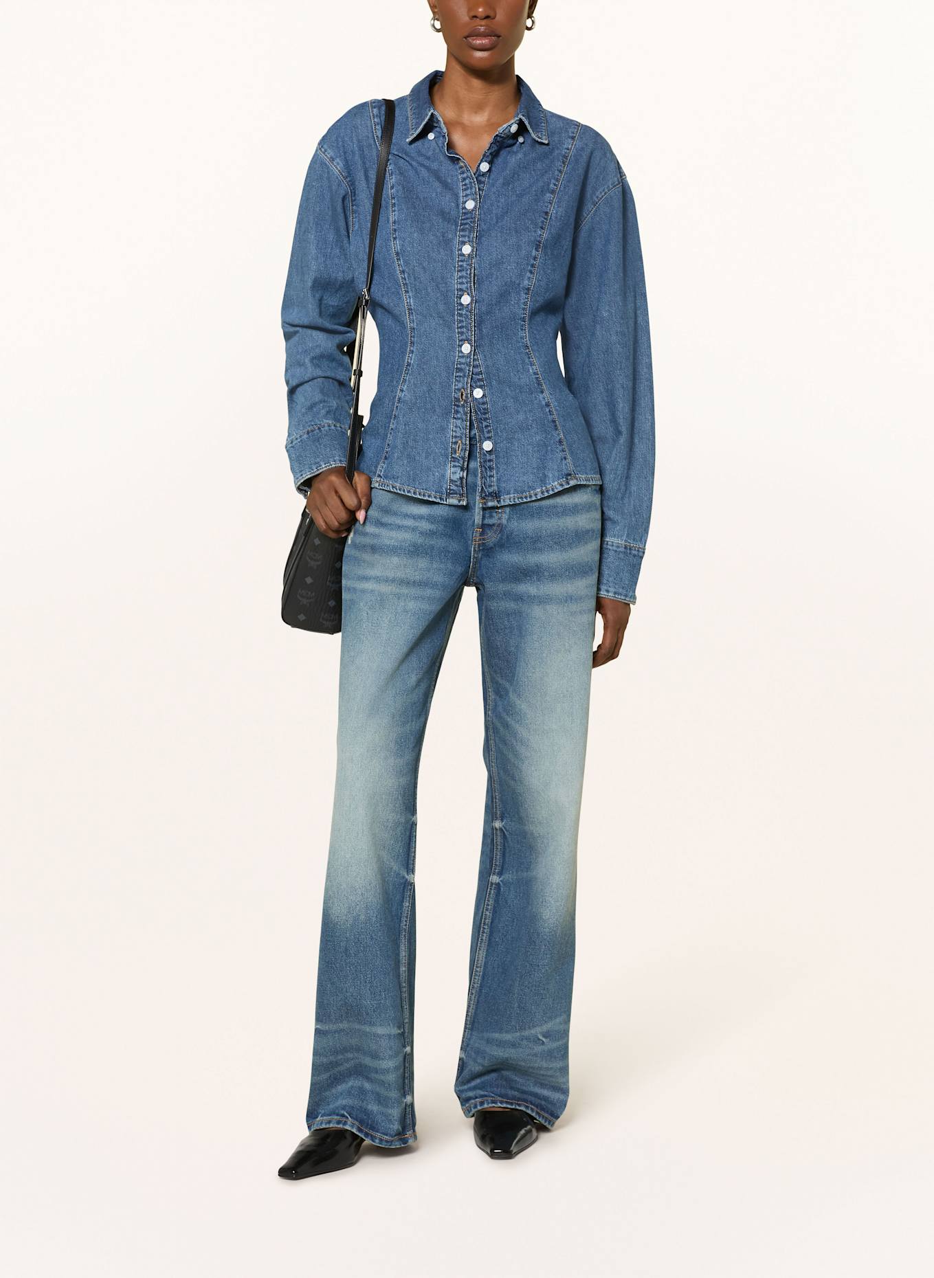 EB DENIM Jeansbluse ROSE: BLAU