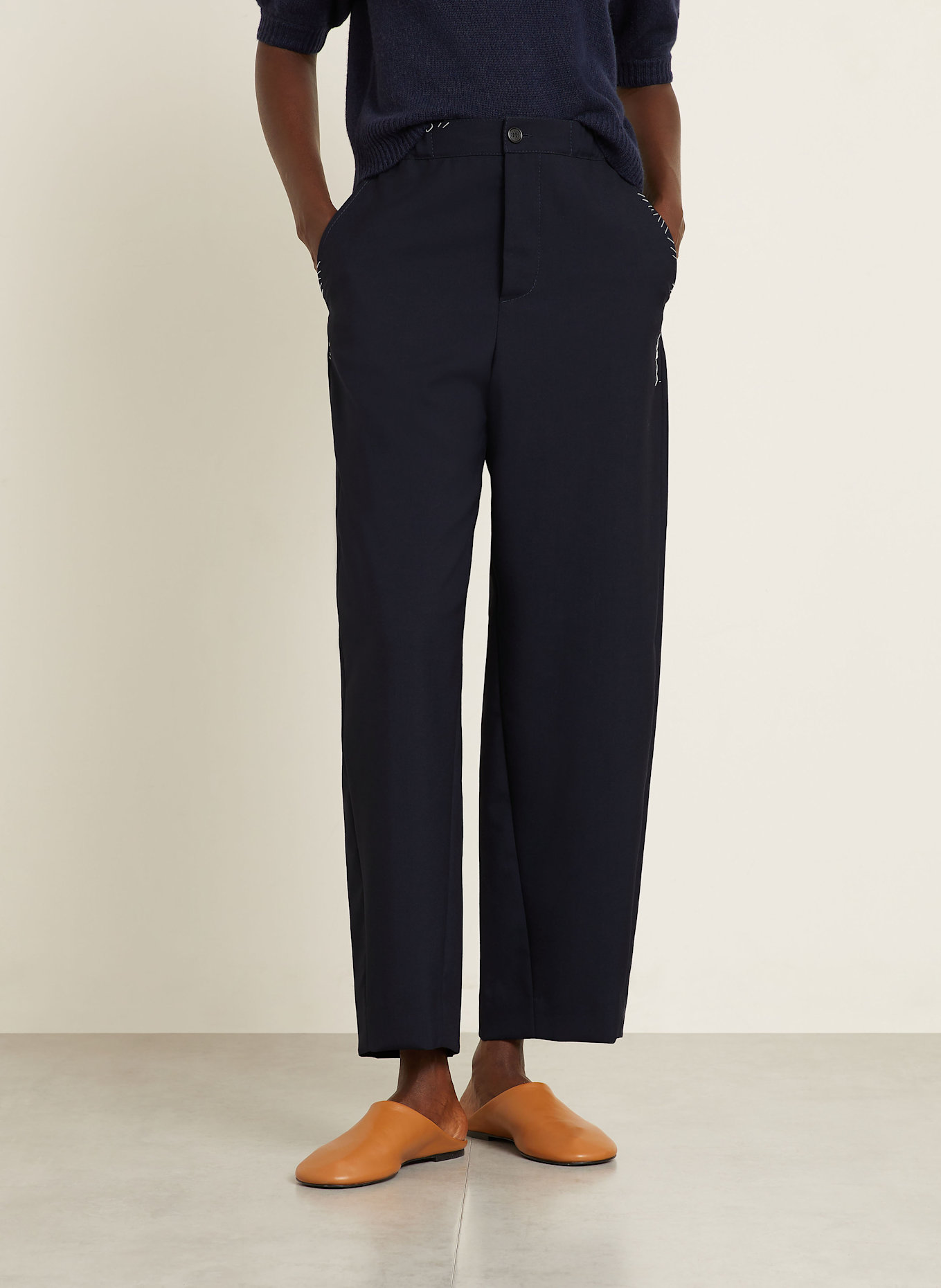MARNI Trousers: DARK BLUE