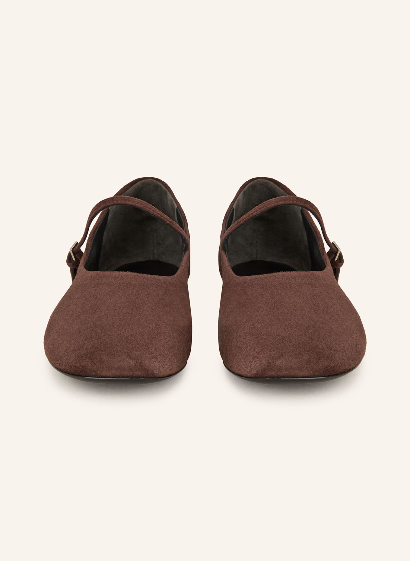 TORY BURCH Mary-Jane-Ballerinas: DUNKELBRAUN