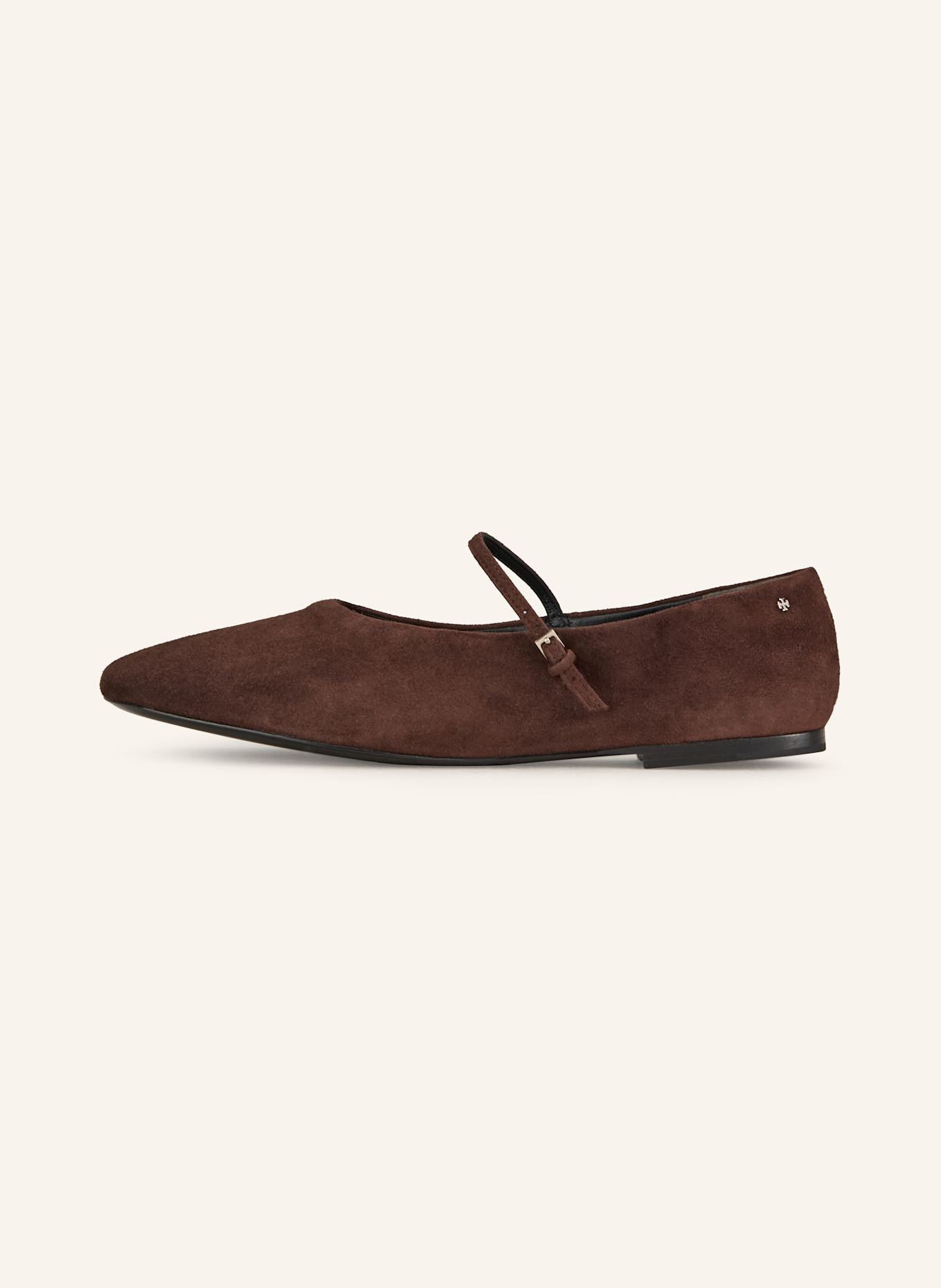 TORY BURCH Mary-Jane-Ballerinas: DUNKELBRAUN