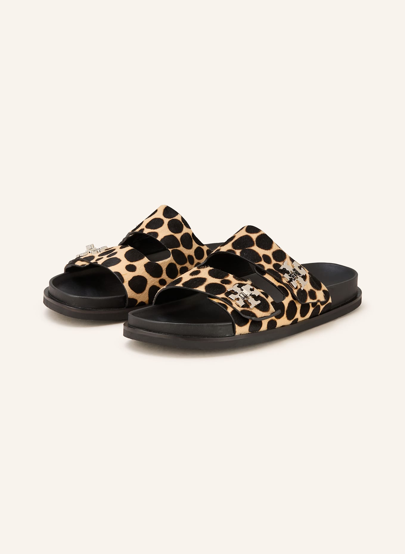 TORY BURCH Slides: YELLOW/ BLACK