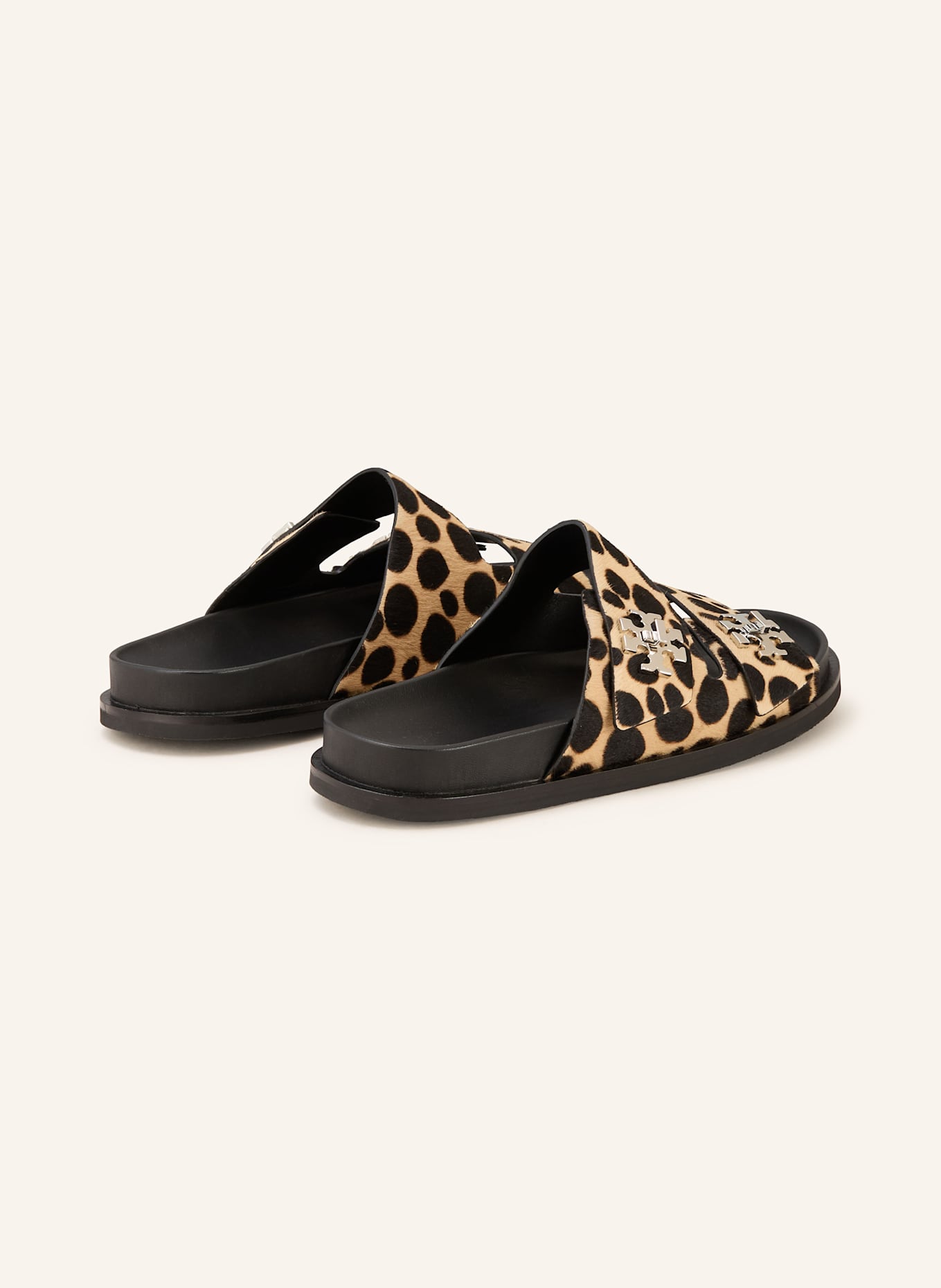 TORY BURCH Slides: YELLOW/ BLACK