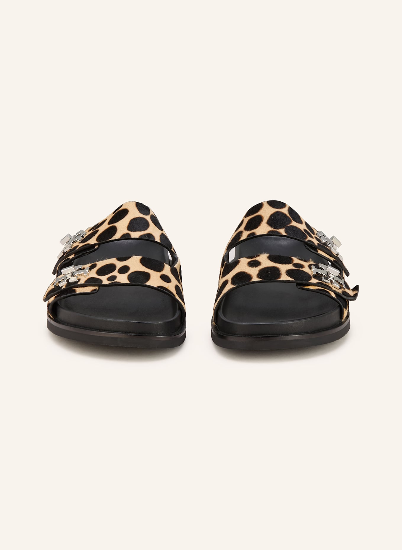 TORY BURCH Slides: YELLOW/ BLACK