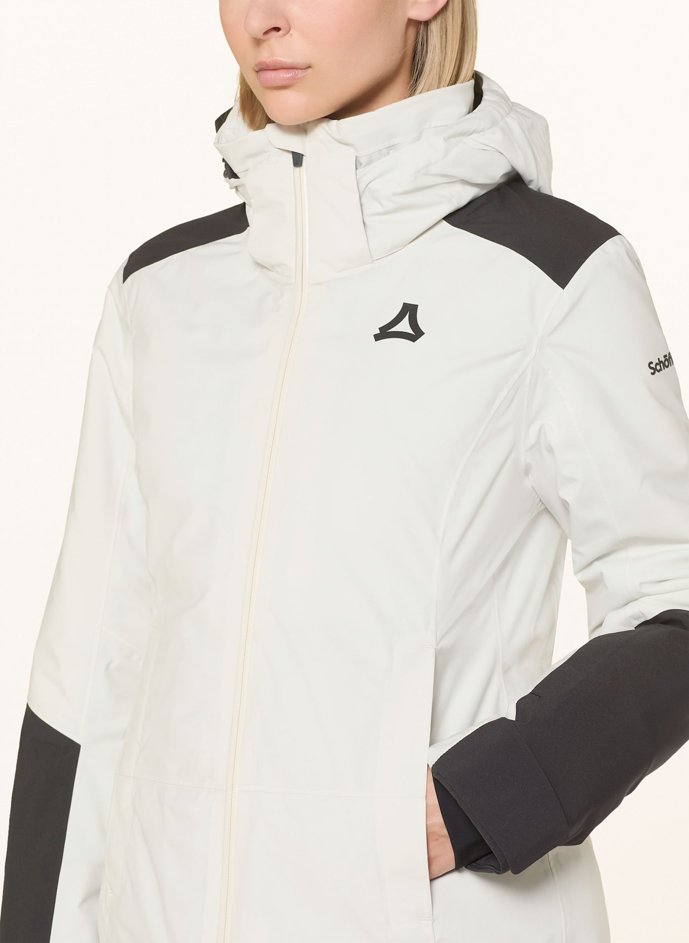 Schöffel Skijacke ZANDWEL: ECRU / SCHWARZ