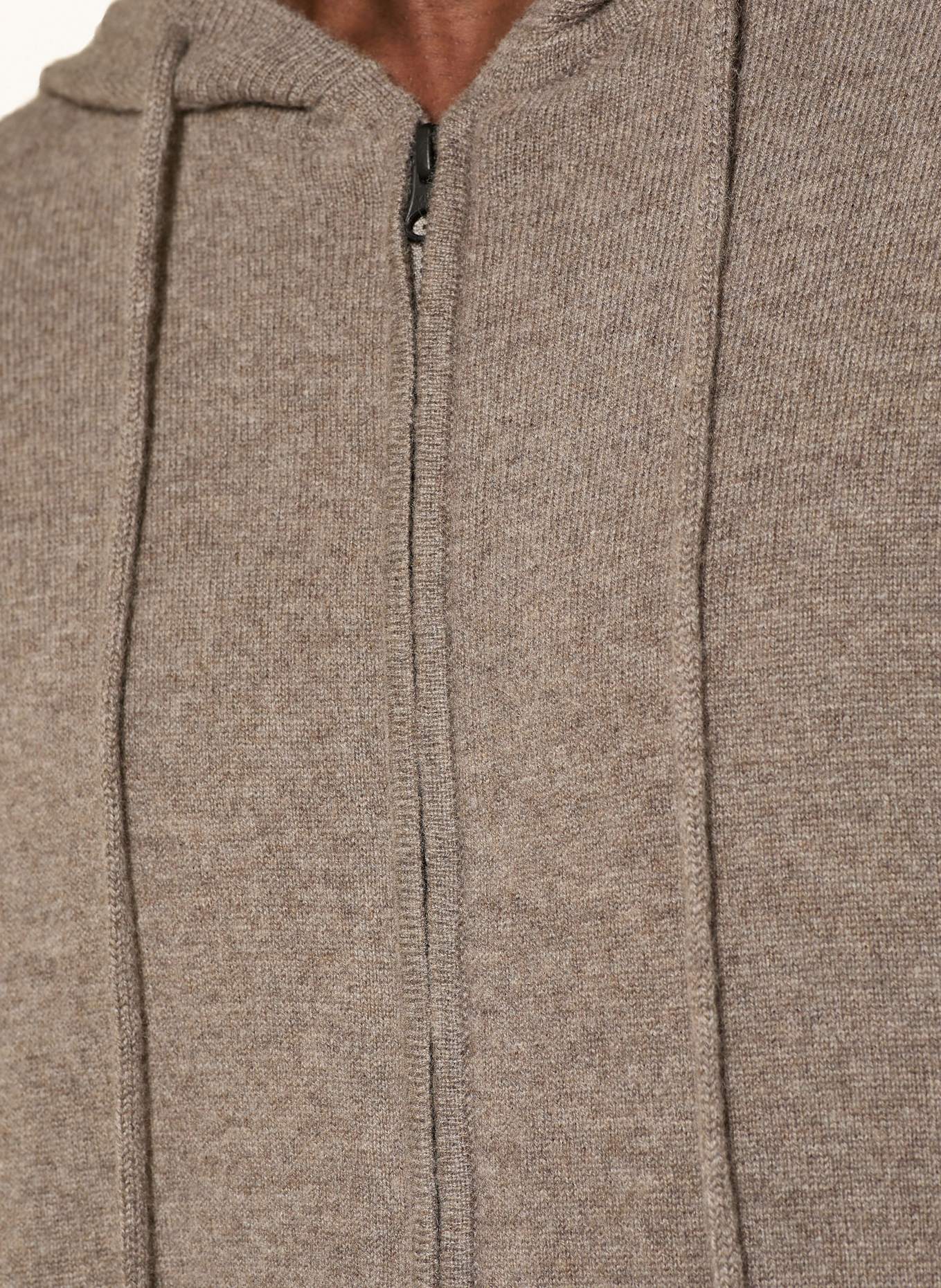LISA YANG Strickjacke EMERSON aus Cashmere: TAUPE