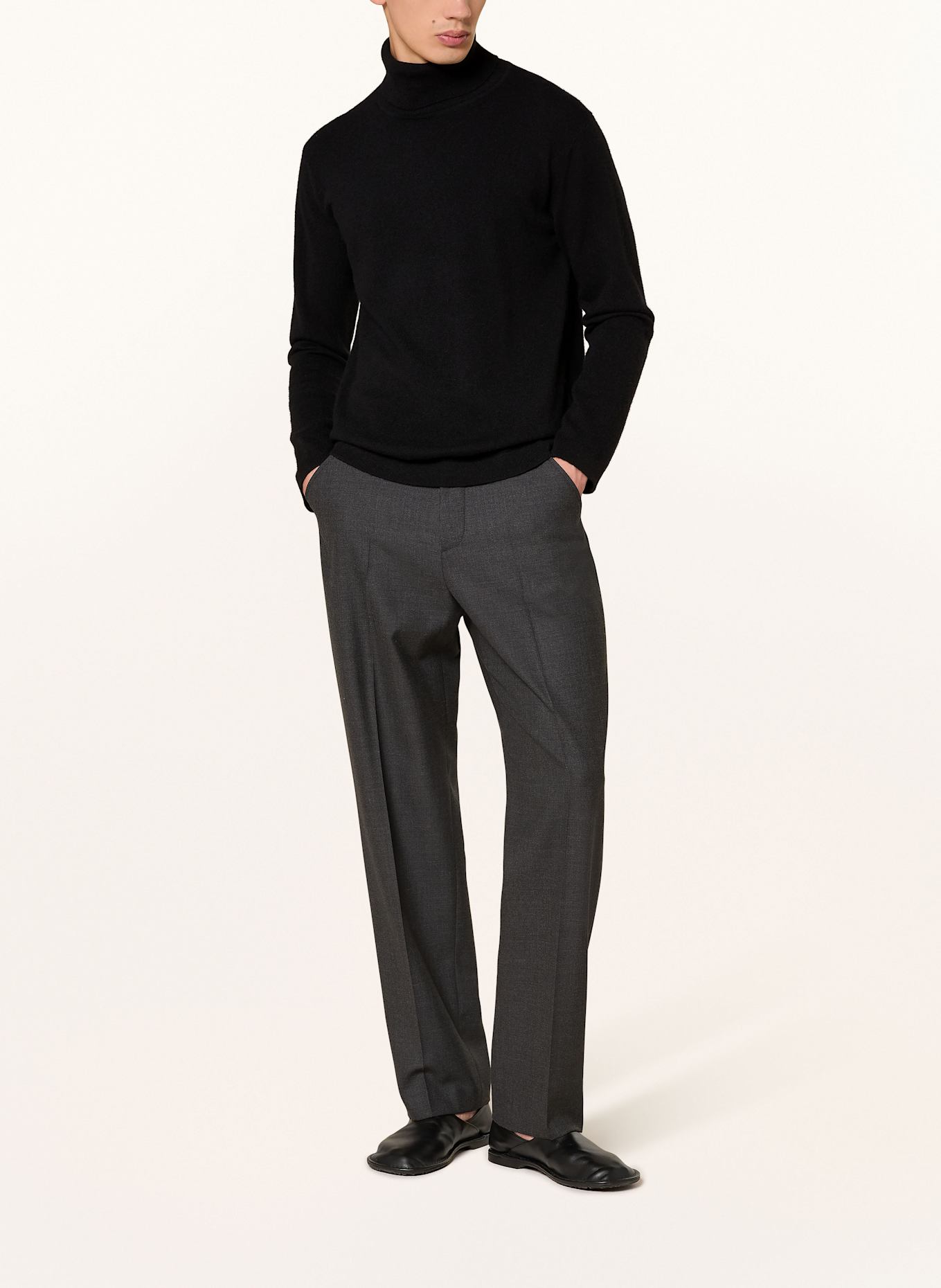 LISA YANG Cashmere-Pullover AKSEL: SCHWARZ