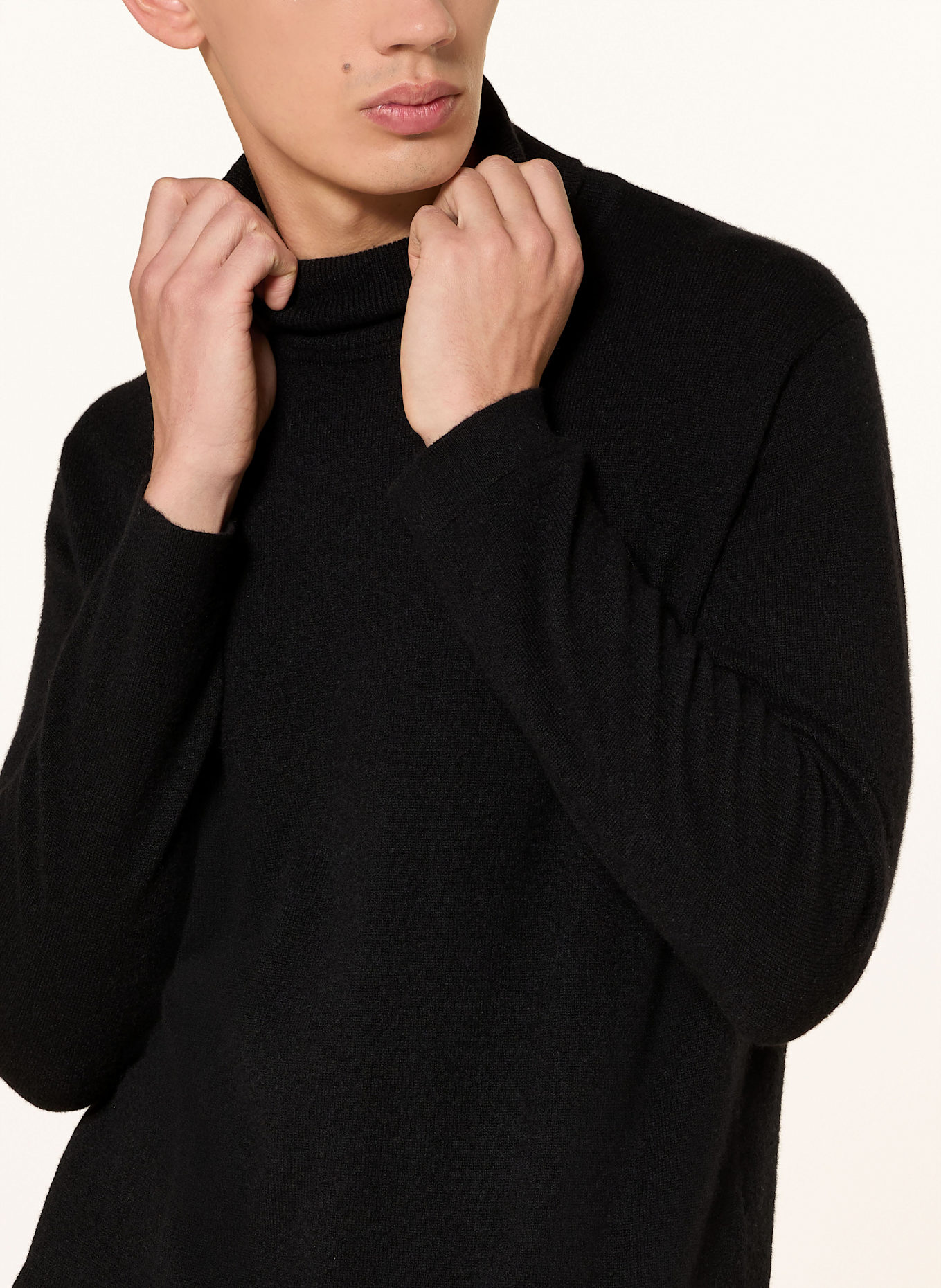LISA YANG Cashmere-Pullover AKSEL: SCHWARZ